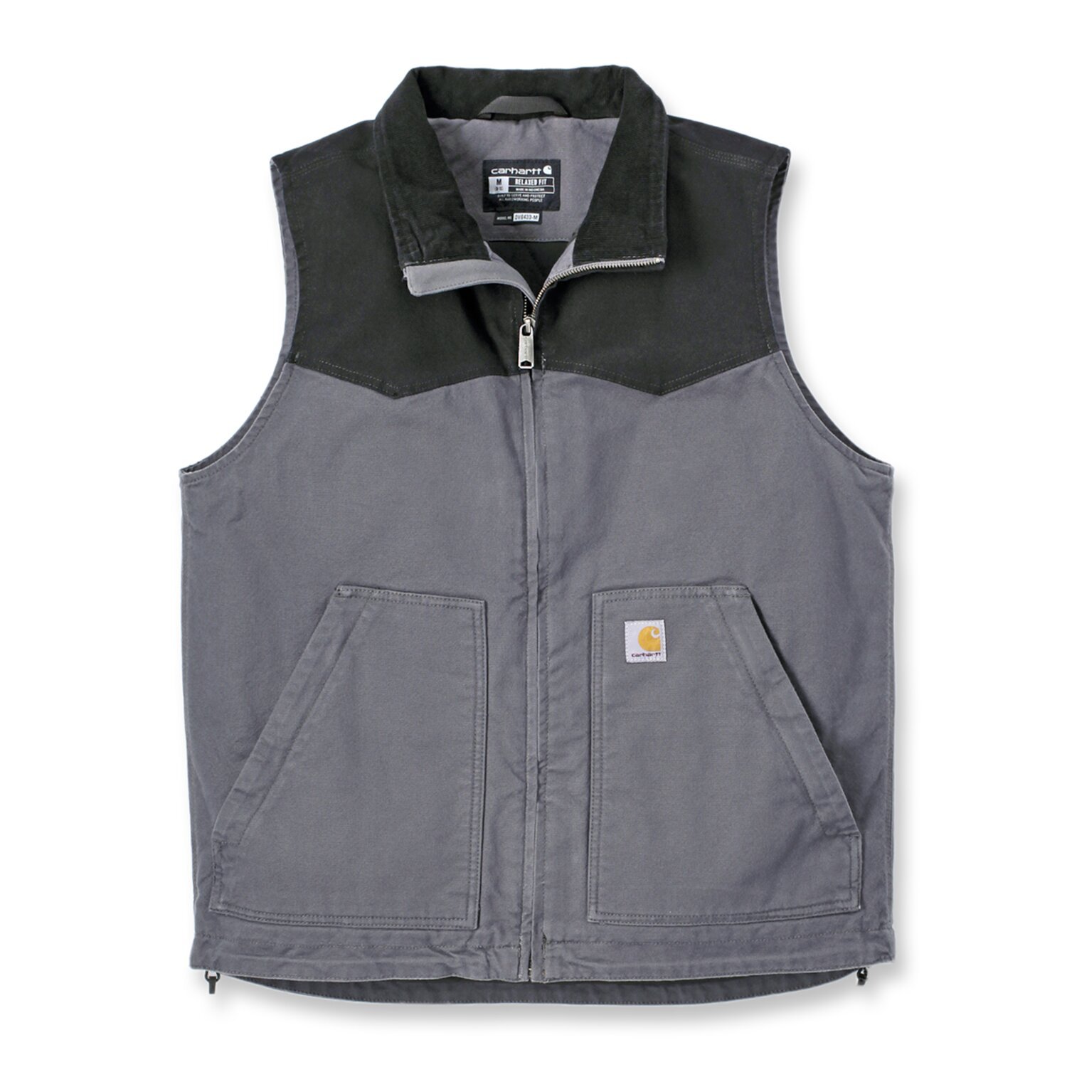 Carhartt Montana duck vest, shadow, Black, 2XL