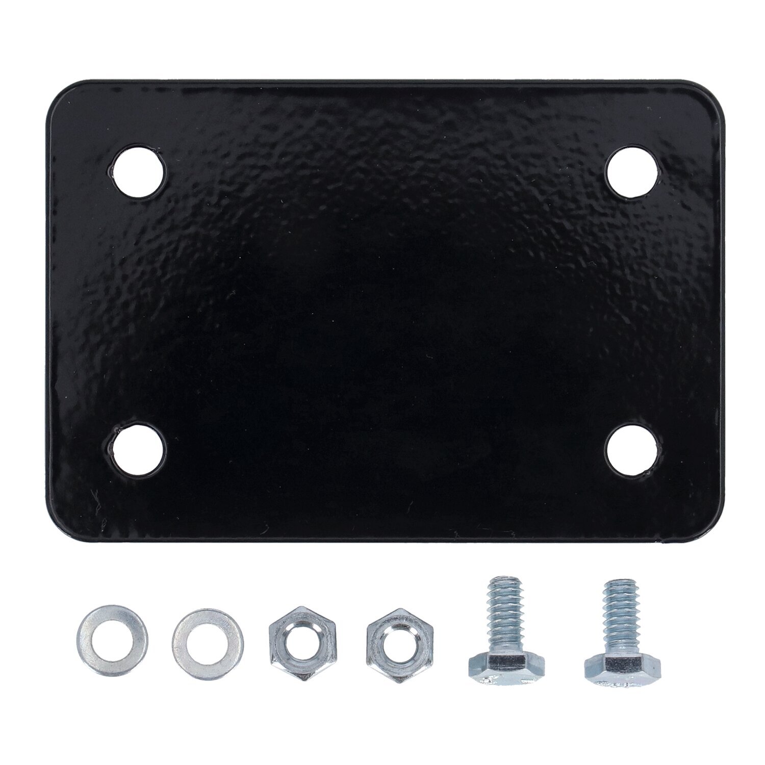 Dominator, clubstyle crash bar adapter bracket Dyna, Black, Gloss