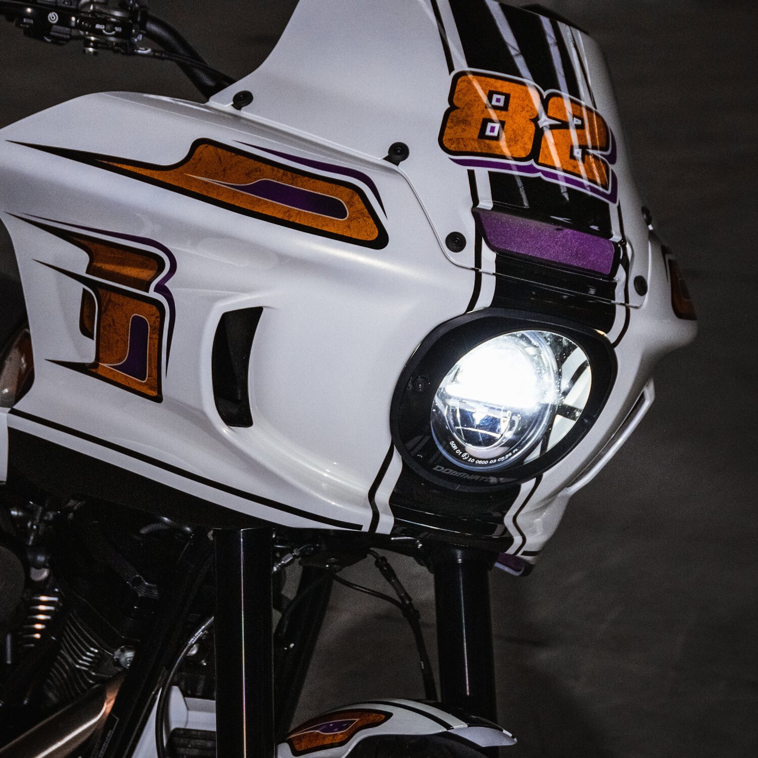 Dominator, FXRT style headlamp lens kit, Unpainted, Clear