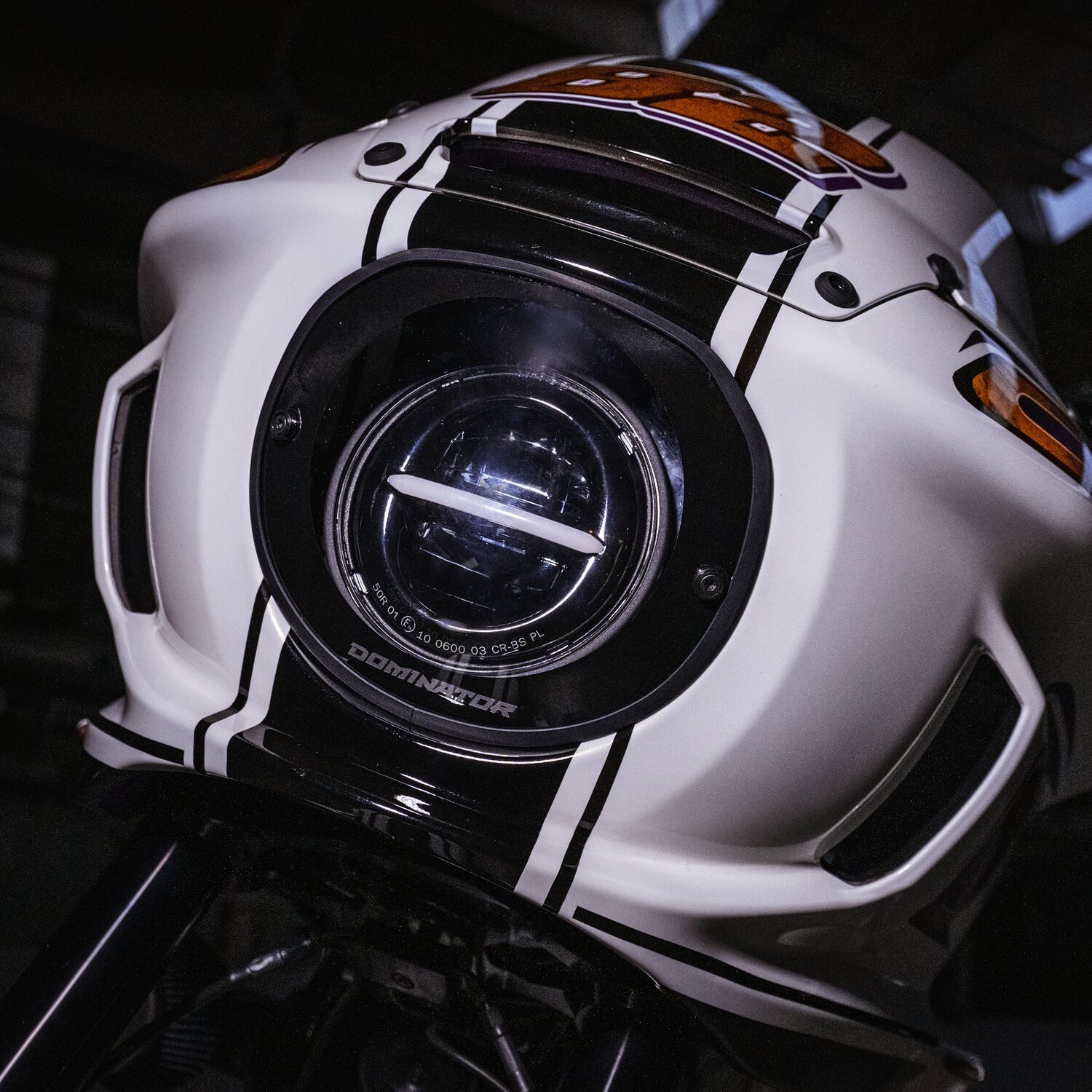 Dominator, FXRT style headlamp lens kit, Unpainted, Clear