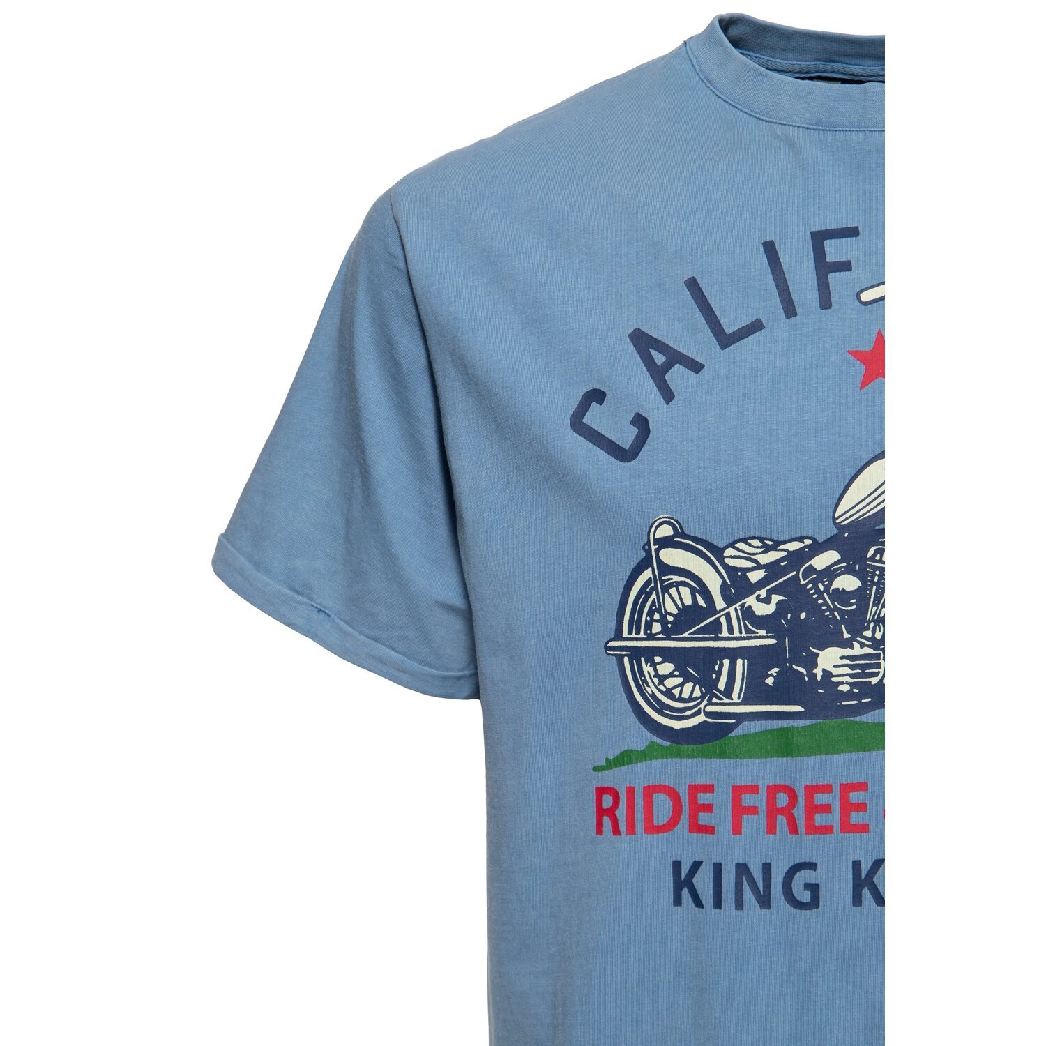 King Kerosin California t-shirt, smoke, Blue, S