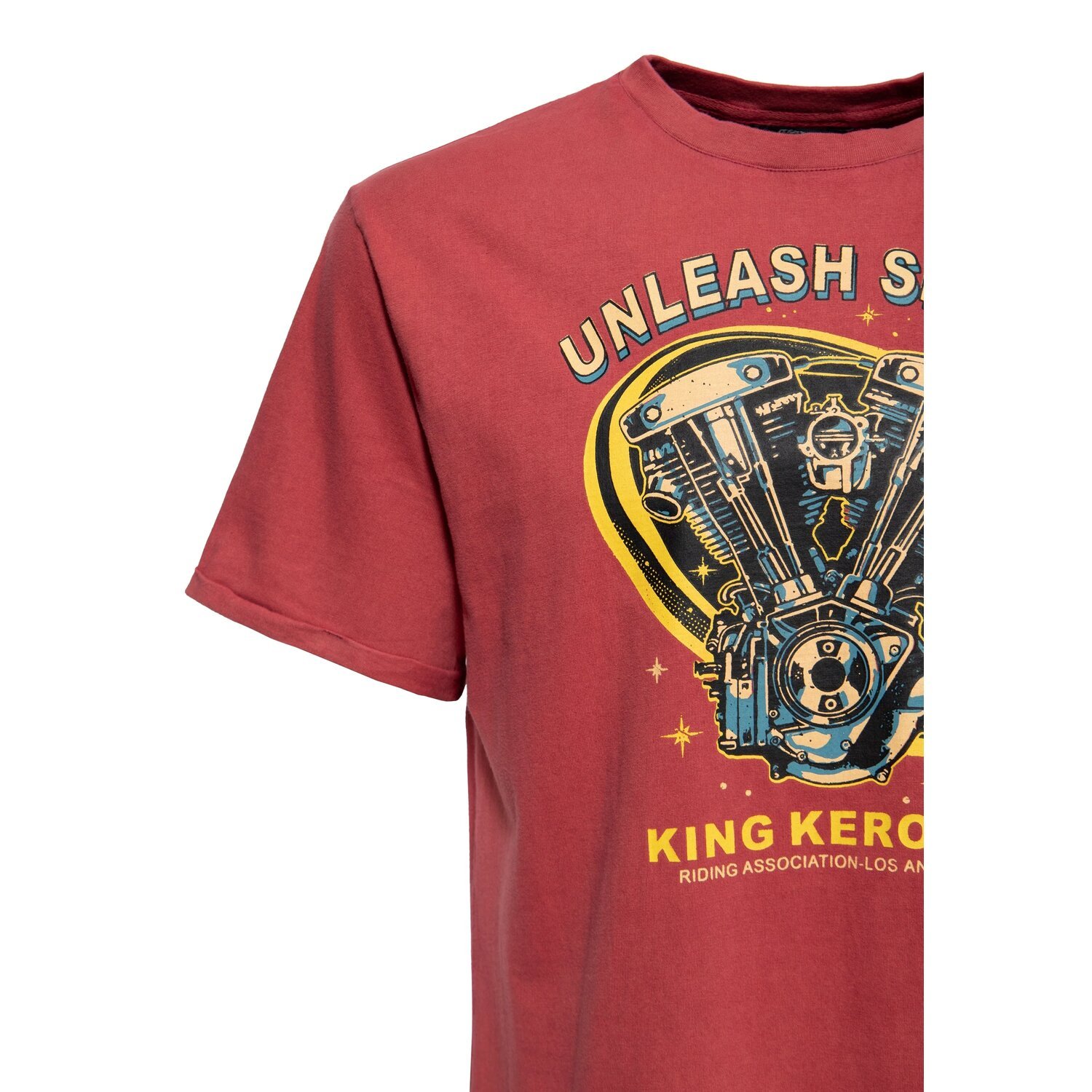 King Kerosin Unleash Spirit t-shirt, burgundy, S