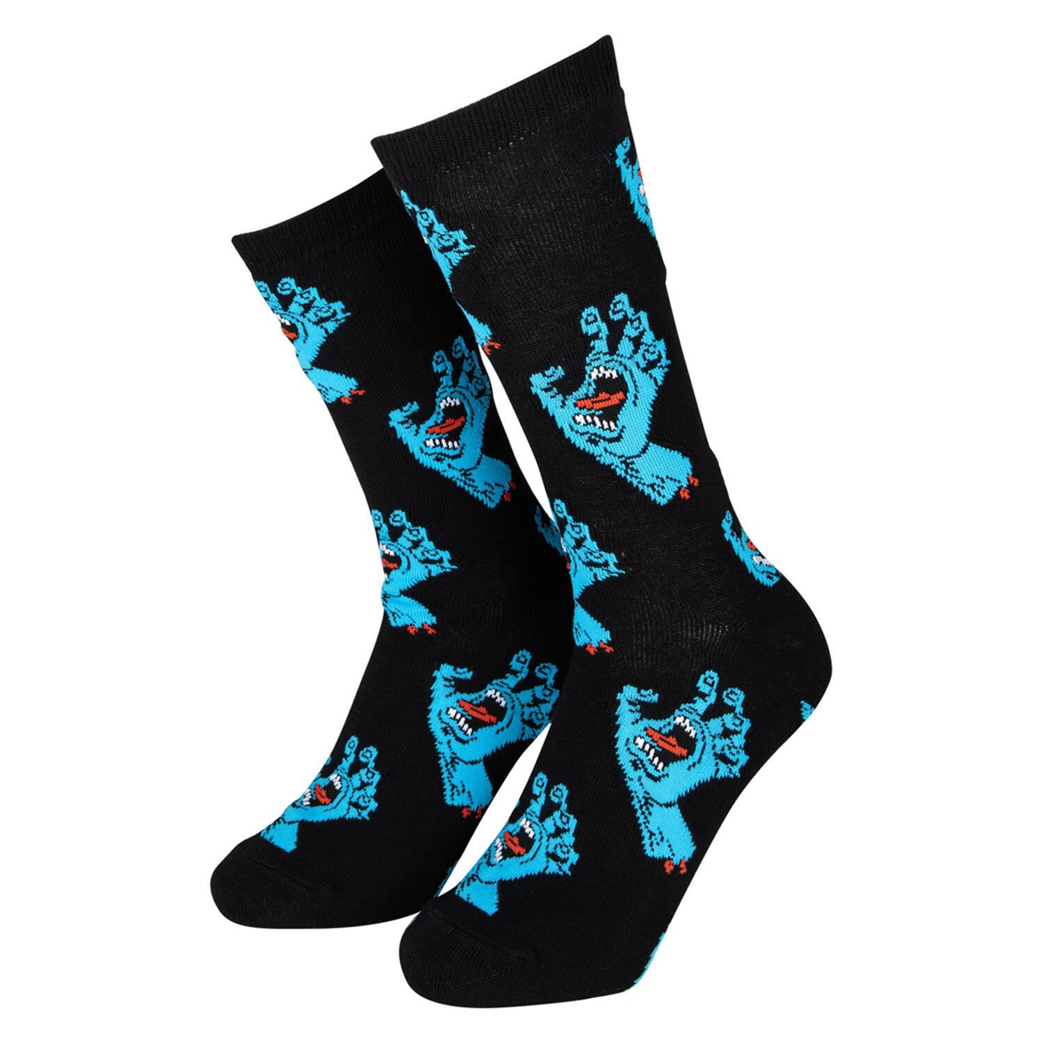 Santa Cruz Multi Hand Socks (2 Pack, white, Black