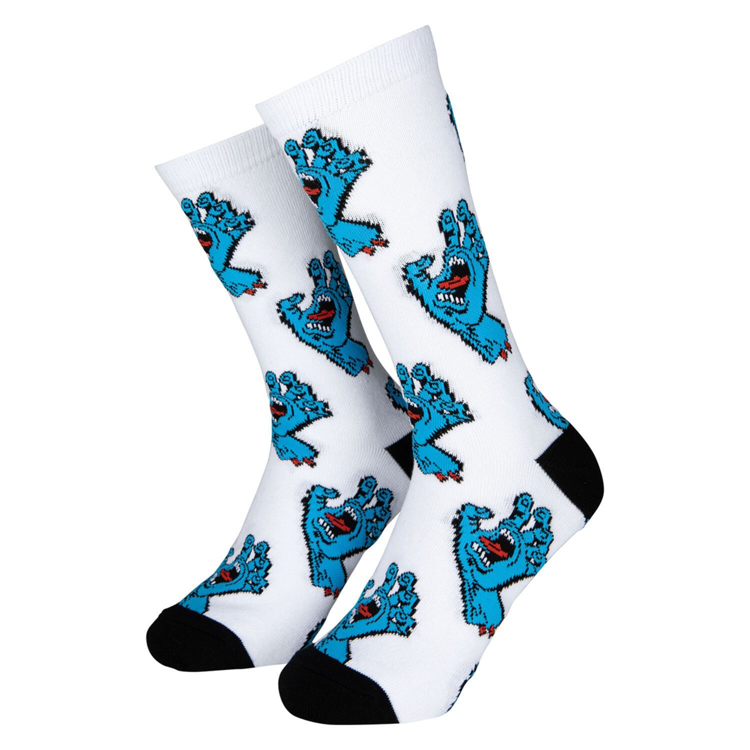 Santa Cruz Multi Hand Socks (2 Pack) white/black