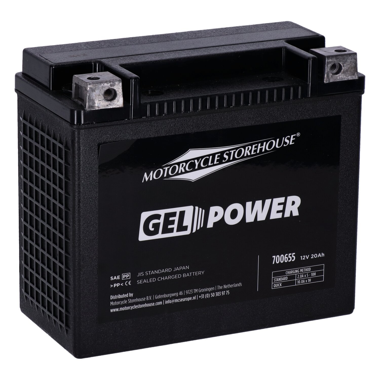 MCS, Nano Series sealed GEL battery. 12V, 20Ah, 360cca