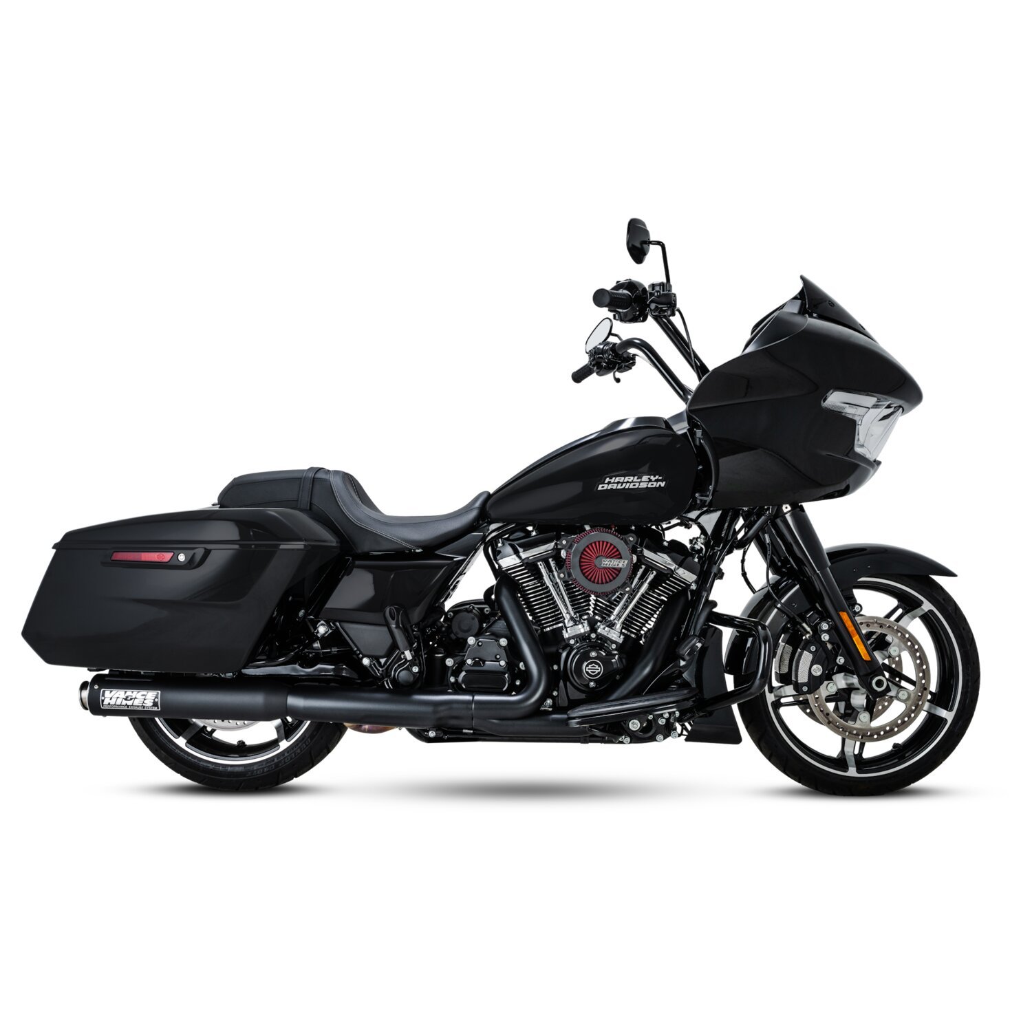 V&H, Supersport 400 slip-on mufflers, Black, Matte