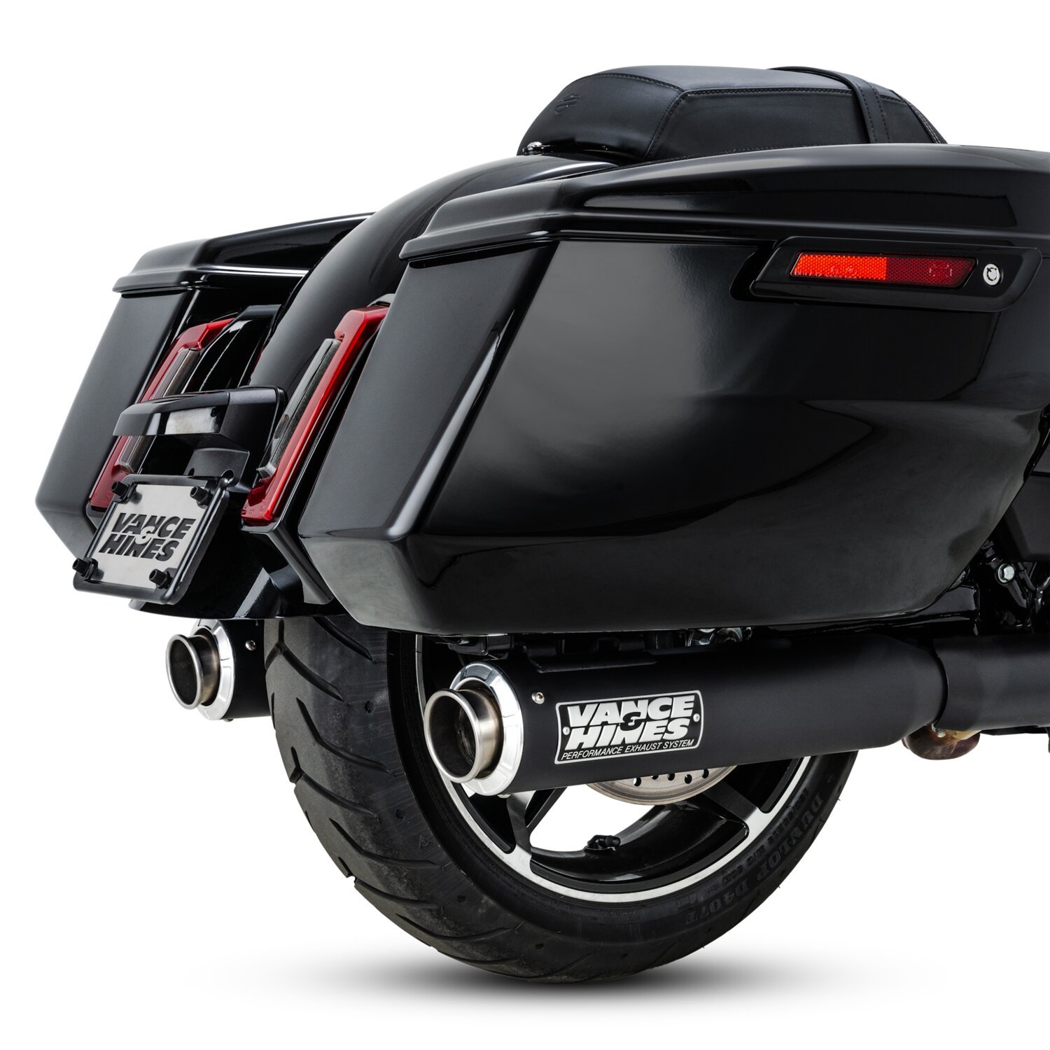V&H, Supersport 400 slip-on mufflers, Black, Matte