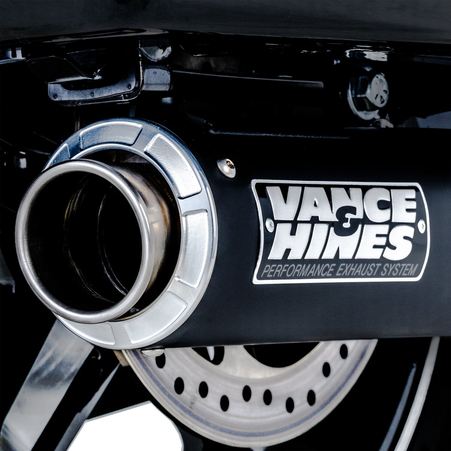 V&H, Supersport 400 slip-on mufflers, Black, Matte
