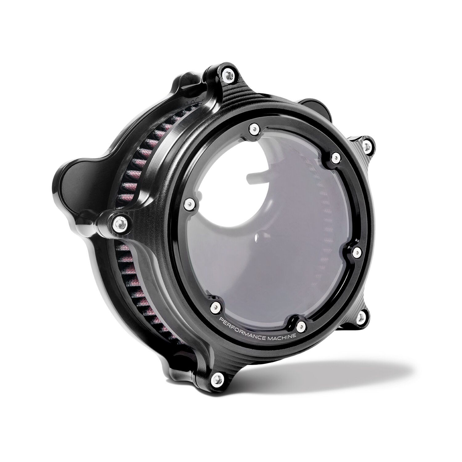 PM, Vision Series Air Cleaner, Black, Gloss