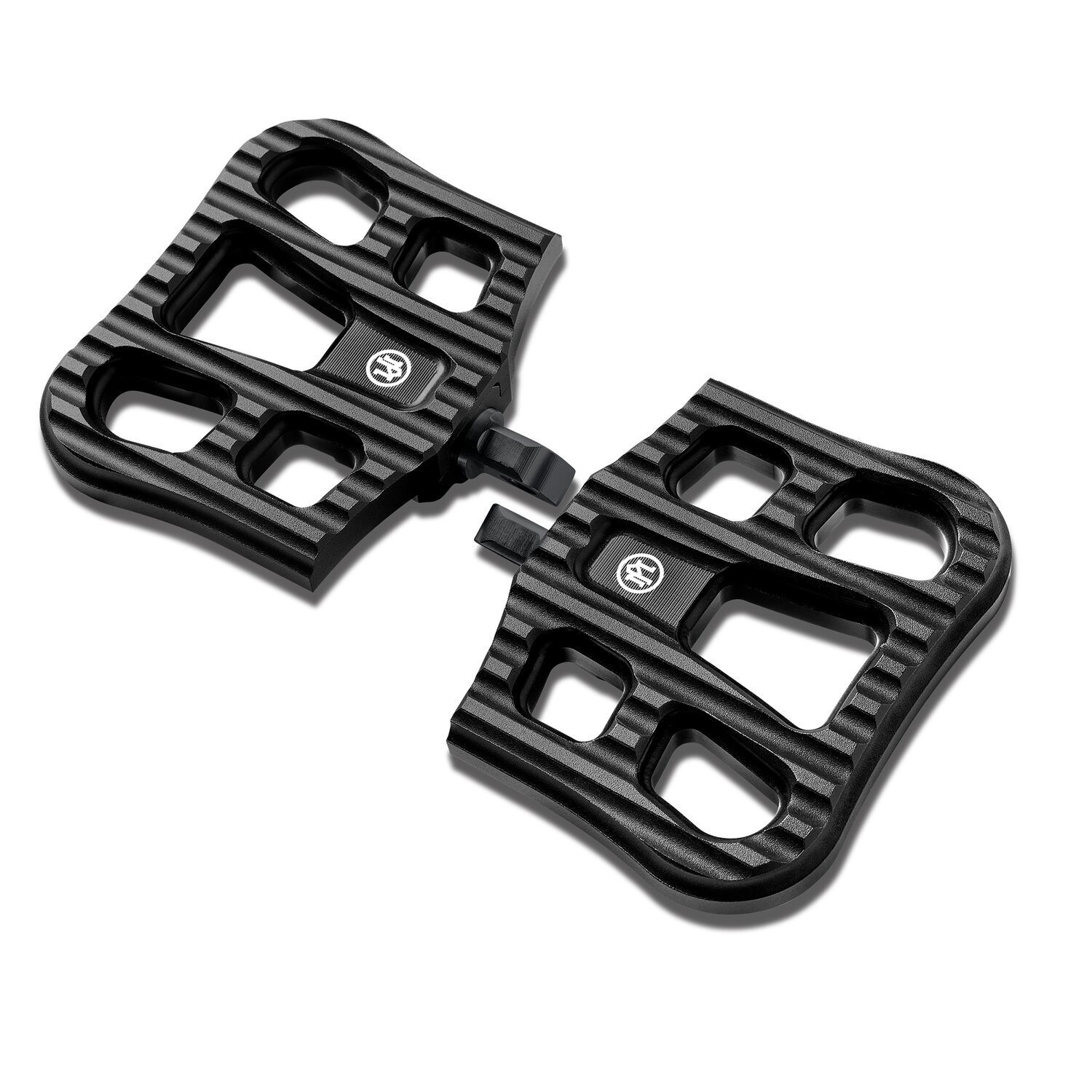 PM, Mini Drifter rider floorboards. Black Ops, Gloss