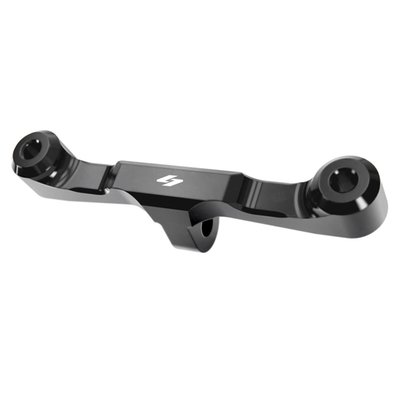 Allows you to relocate and mount an OEM Harley gauge bezel straight to any Kraus Gauge Mounting System. Enables you to make fine-tune adjustments, pivoting your gauges perfectly from your point of view. This will work for OEM Dyna, Sportster, and FXR riser-mounted gauge mounts.