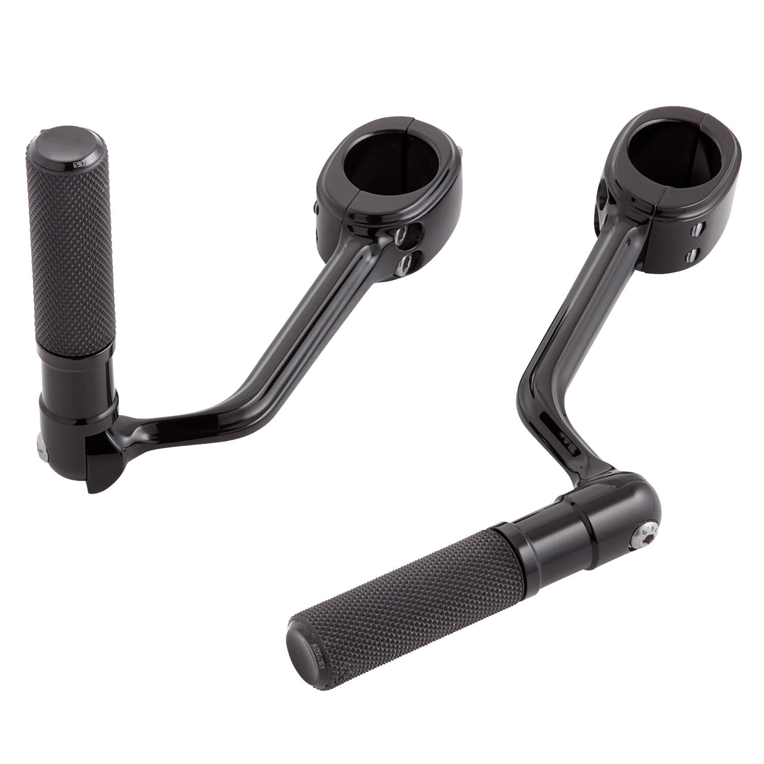 Arlen Ness, forged highway peg mounts. With pegs, Black
