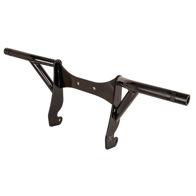 Front crash bar kit only.
High quality steel engine guard with a durable black powder coated finish. This kit for Touring models includes crash bars for both front (engine) & rear (bags). Comes with protective Delrin sliders, which are replaceable. Includes installation hardware.
- TIG welded
- Black powder coat finish
- 7 gauge mild steel mount/gussets
- Replaceable Delrin sliders
- 1/2"-13 socket head cap screw hardware included.
Note:
- For 09-13 Road Glide models, the Burly crash bar kit does not integrate with the original lower fairing support brackets. Installation requires fabrication of new lower fairing support brackets (not included)
- Front Chin Spoiler on some models may need to be removed or replaced with an oil cooler cover to install the Burly Crash Bar kit
- Due to interference from water cooling lines, this kit does not fit Twin-Cooled Touring models
- For 15-24 Road Glide models (excl. 18-21 FLTRXSE CVO Road Glide, 20-24 FLTRXS Road Glide Special and 22-23 FLTRXST Road Glide ST) installation requires new lower support brackets because this kit does not integrate with the original lower fairing support brackets. Burly recommends a singular fairing support bracket (not included), H-D 47200354, BRKT, FR FAIR, SPRT Assembly BLK and necessary hardware
- See 963362 for replacement Delrin slider kit.