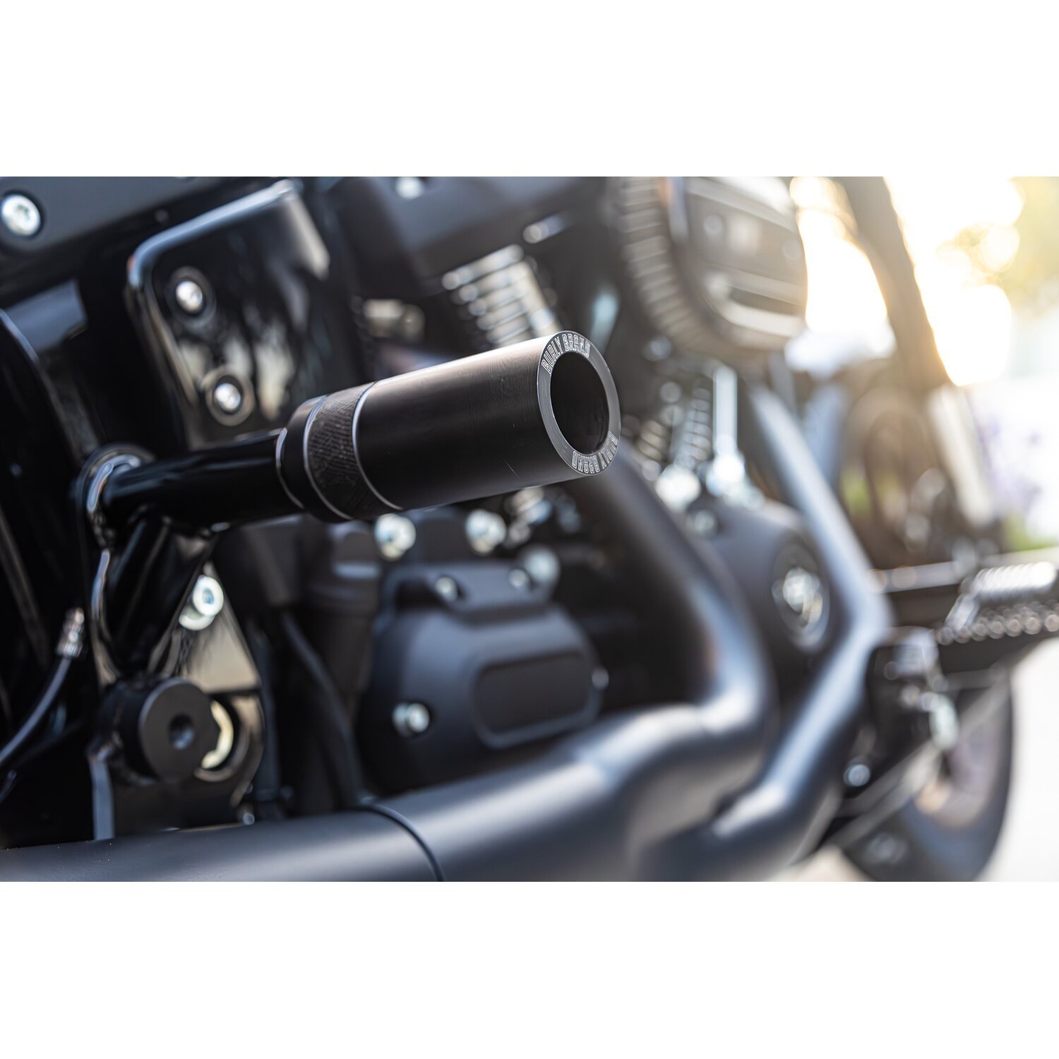 Burly Brand, Brawler crash bar kit M8 Softail. Rear, Black