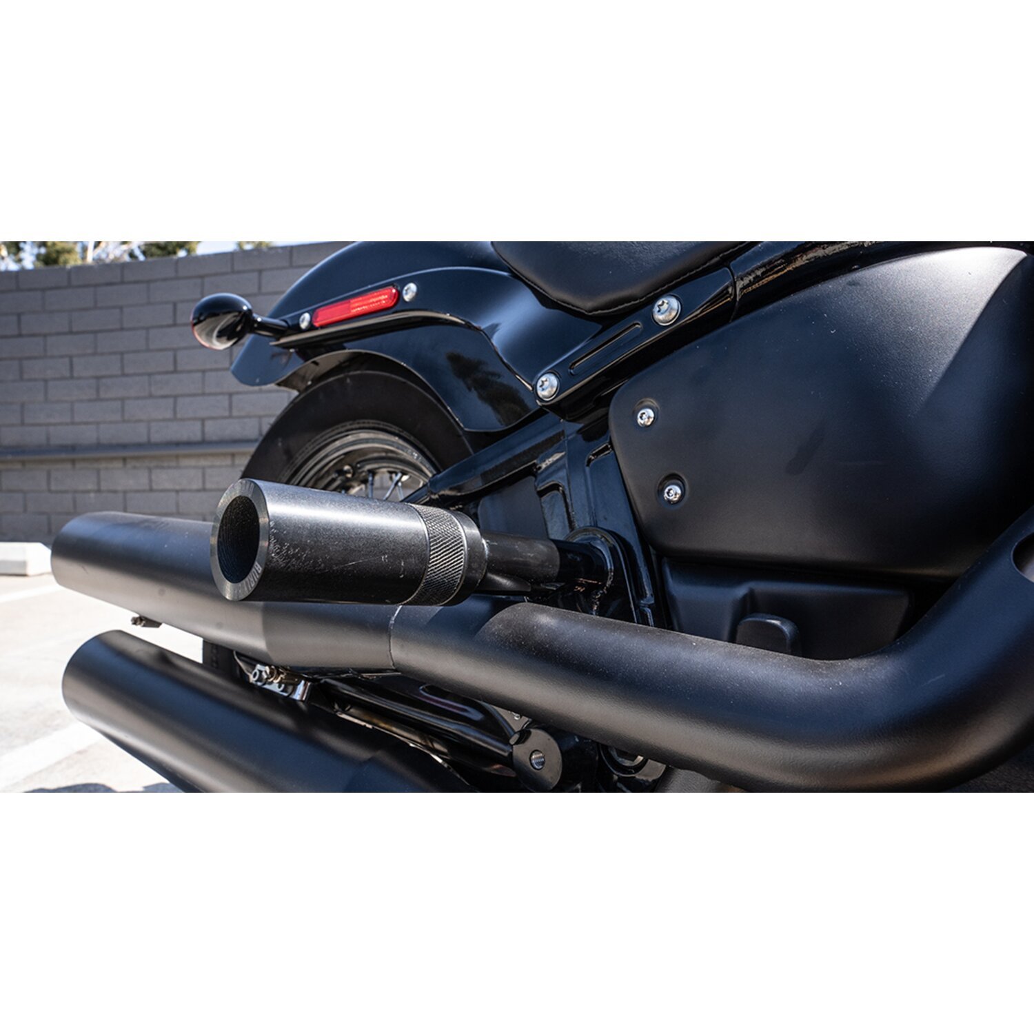 Burly Brand, Brawler crash bar kit M8 Softail. Rear, Black