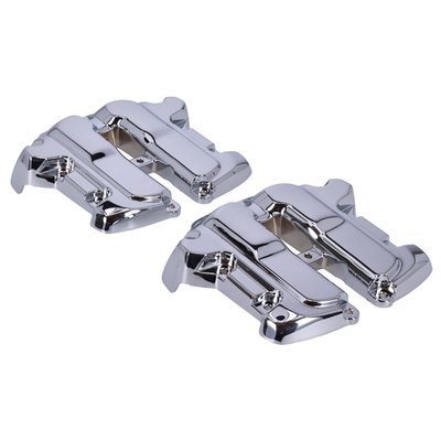 OEM style replacement chrome plated rocker covers. Manufactured from forged aluminum. 
OEM replacement reference 25700409 (chrome), 25700520 (black)