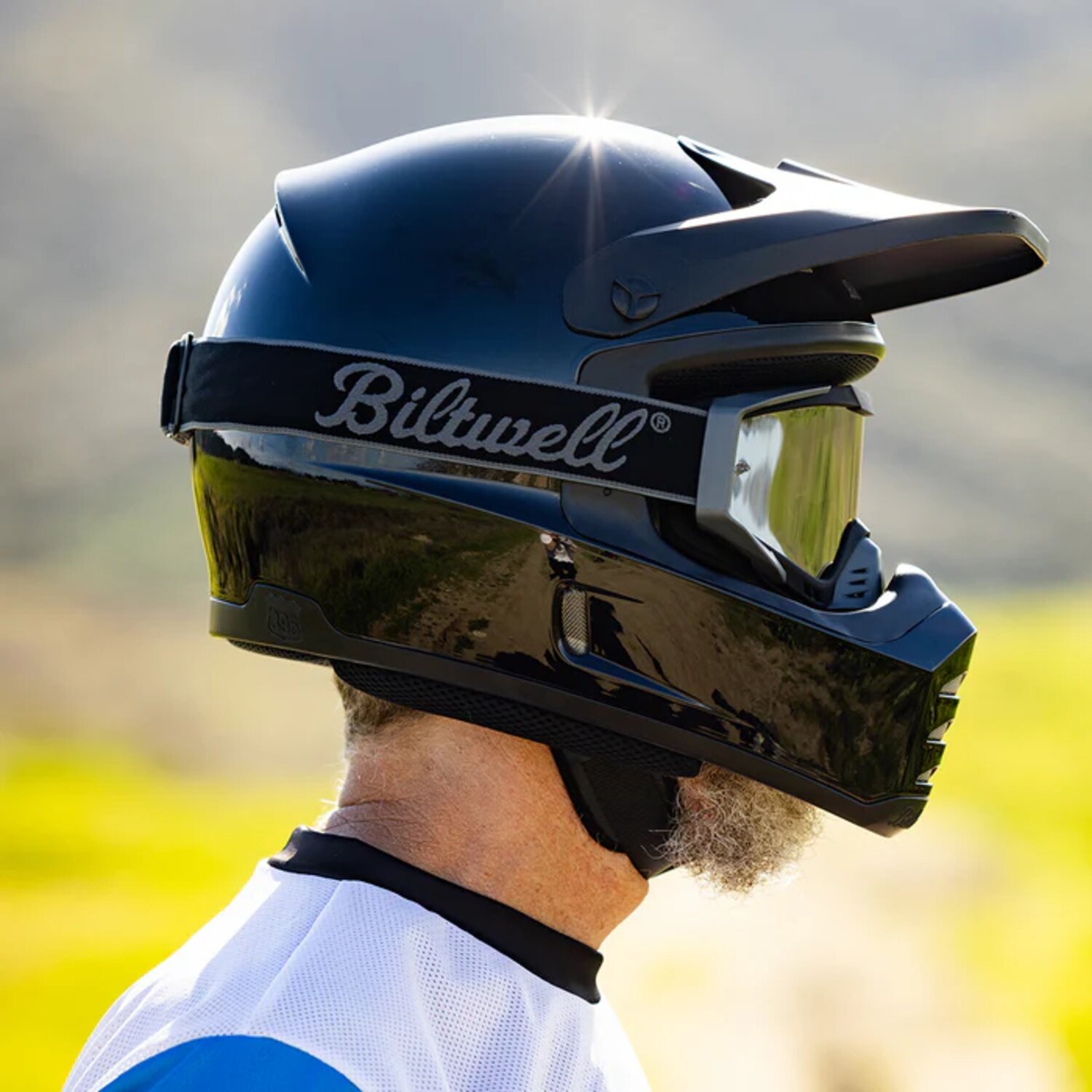 Biltwell Ridgeline goggles script grey, Black
