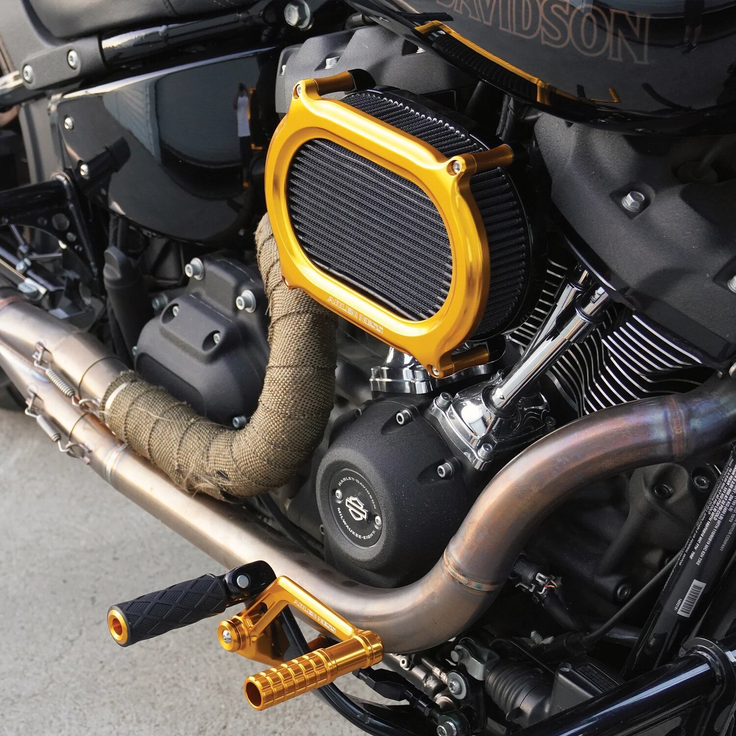 Arlen Ness, Stage II Oval Upgrade air cleaner kit, Gold