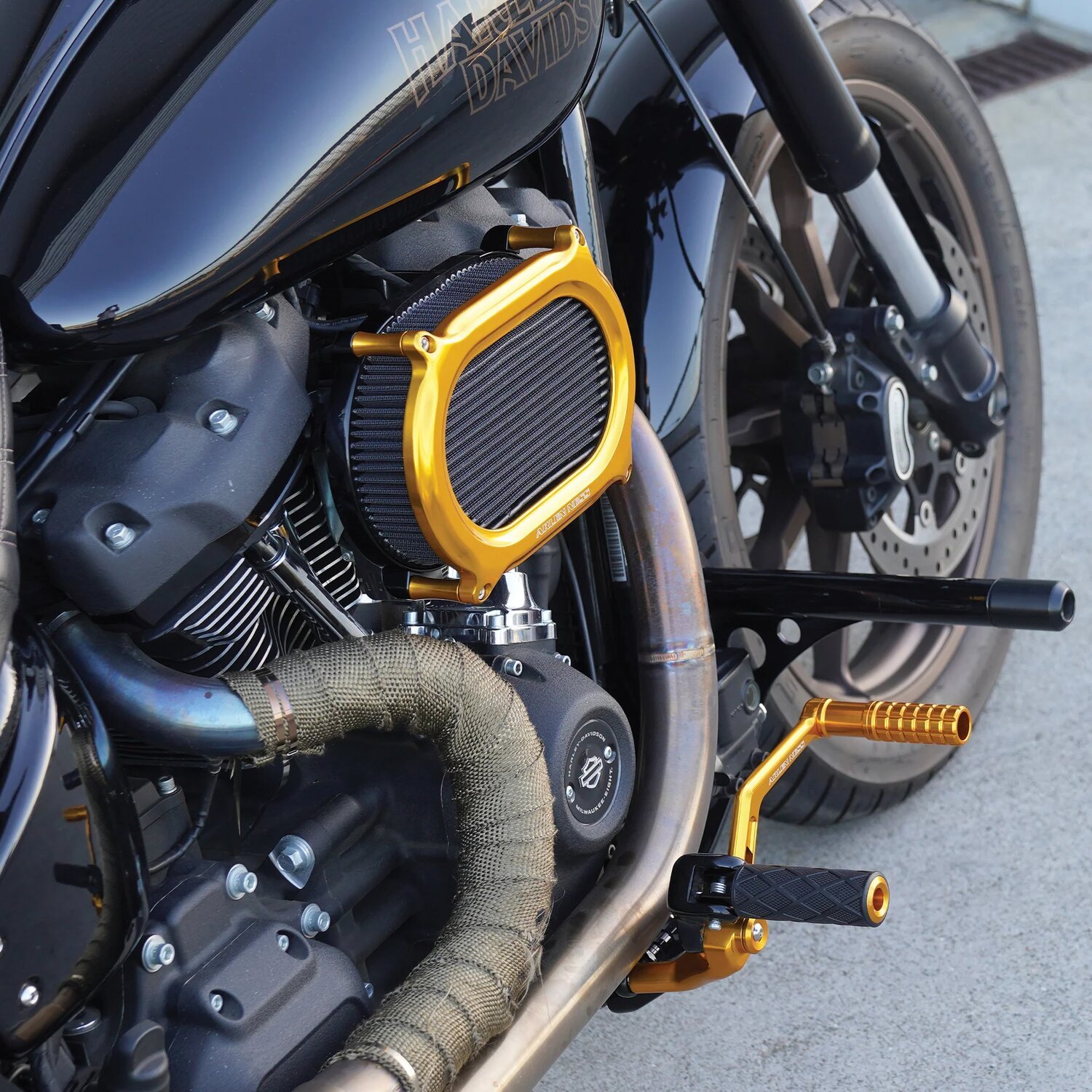 Arlen Ness, Stage II Oval Upgrade air cleaner kit, Gold
