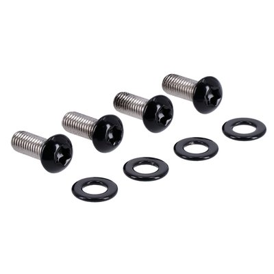 Gloss black. Button head bolt kit. Stainless steel.
