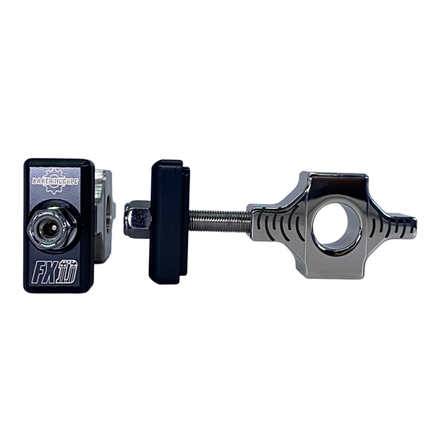 Bare Knuckle Performance, axle adjuster kit. FXD logo