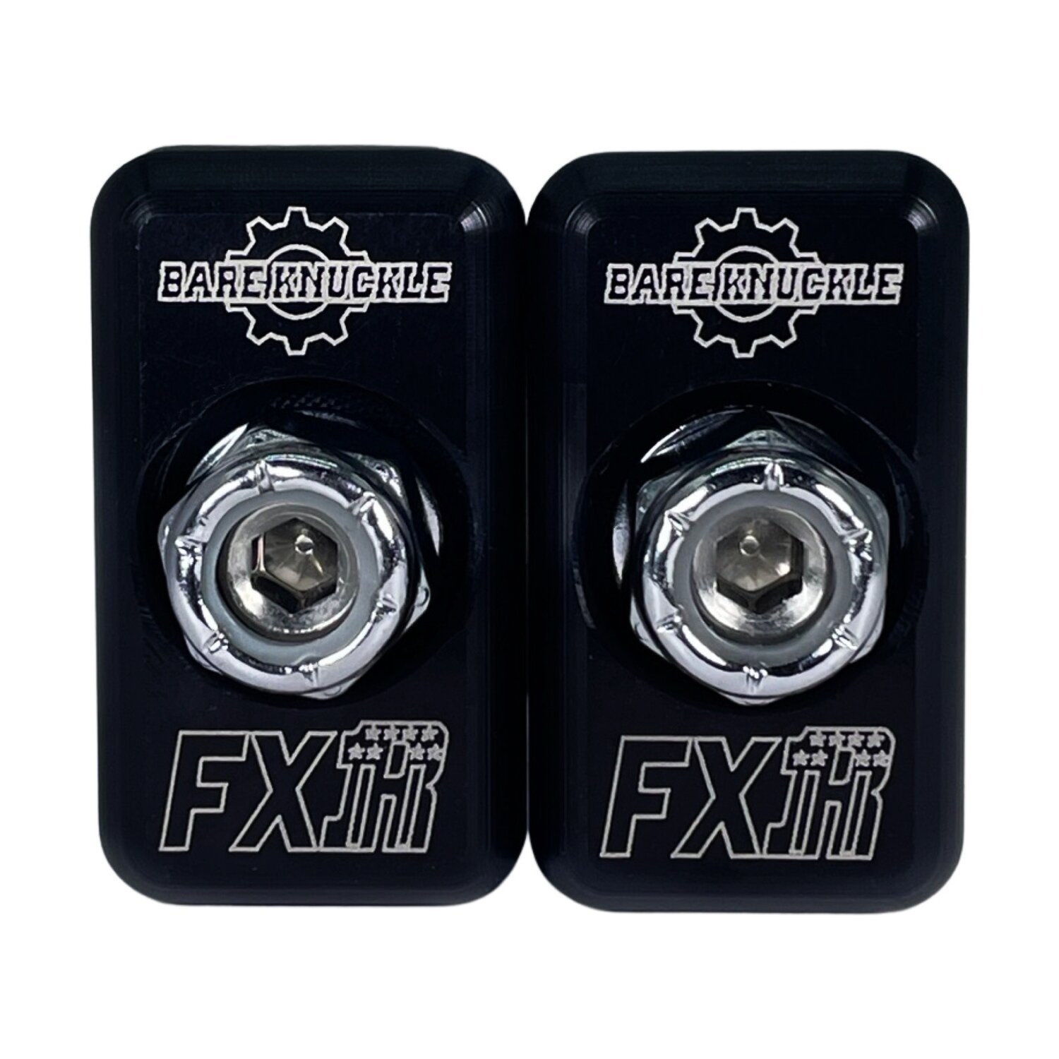Bare Knuckle Performance, axle adjuster kit. FXR logo