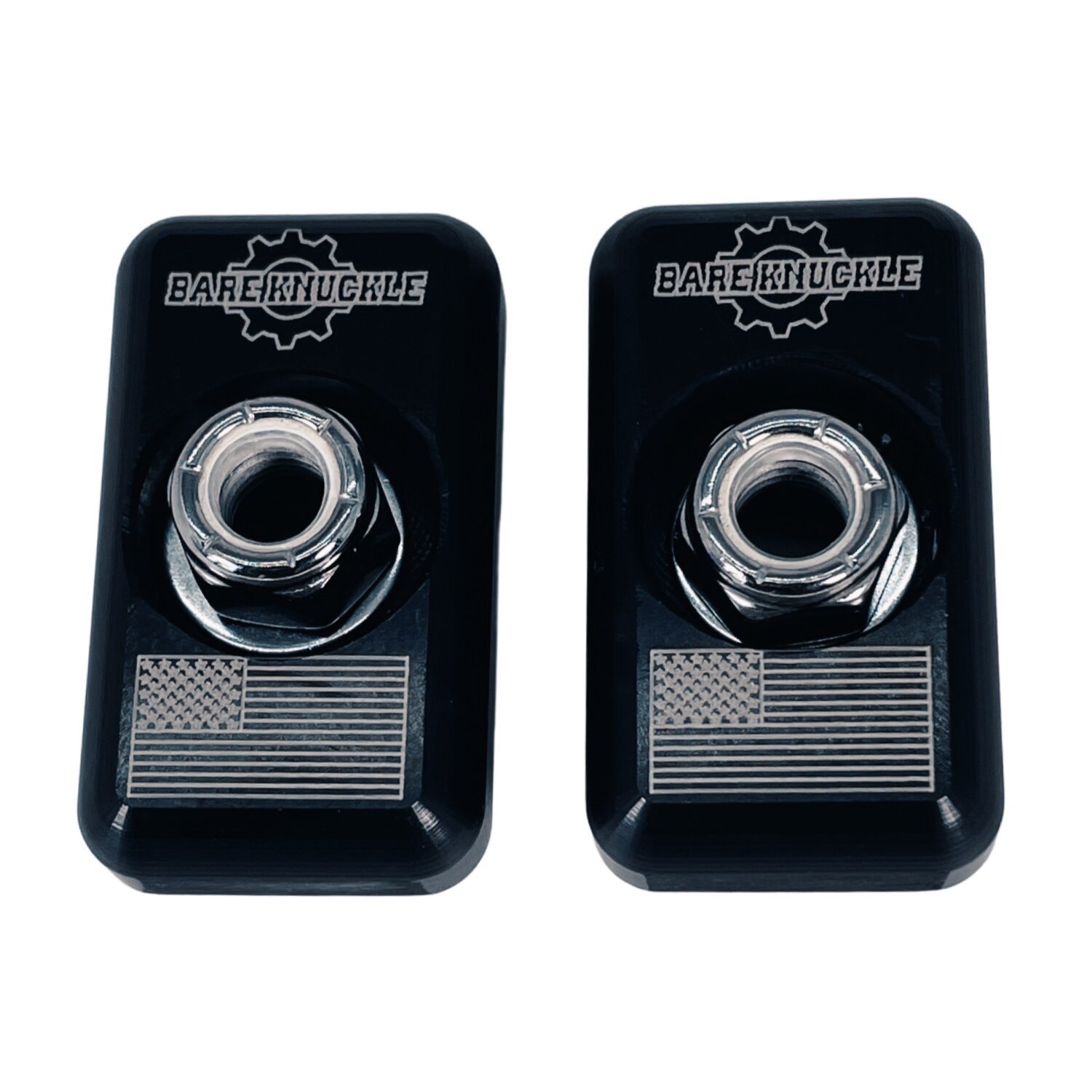 Bare Knuckle Performance, Axle adjuster plate kit. US flag