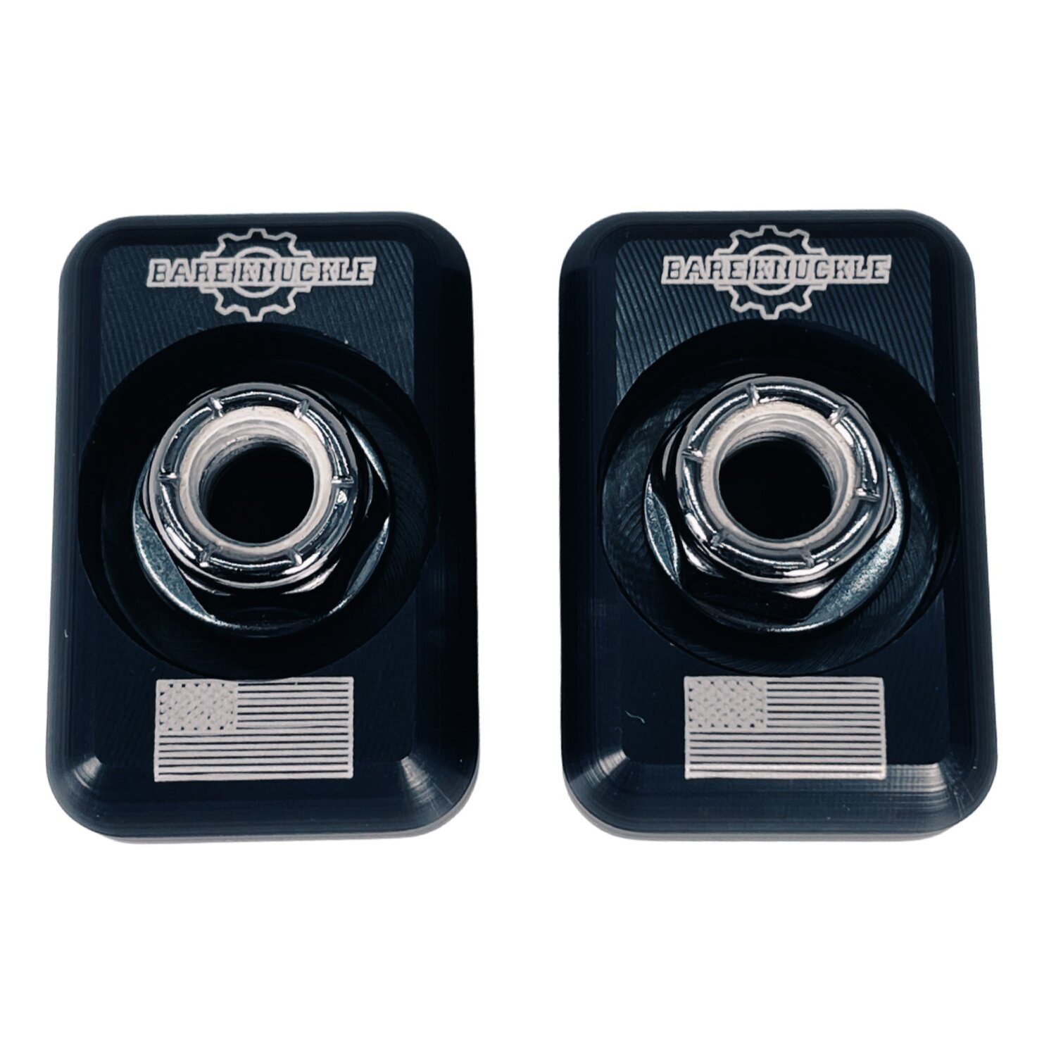Bare Knuckle Performance, axle adjuster plate kit. US flag