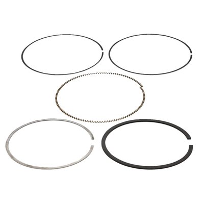 .042 x .042 x 3mm. 
Stock replacement ring set for 576555 107" to 124" big bore conversion piston kit
