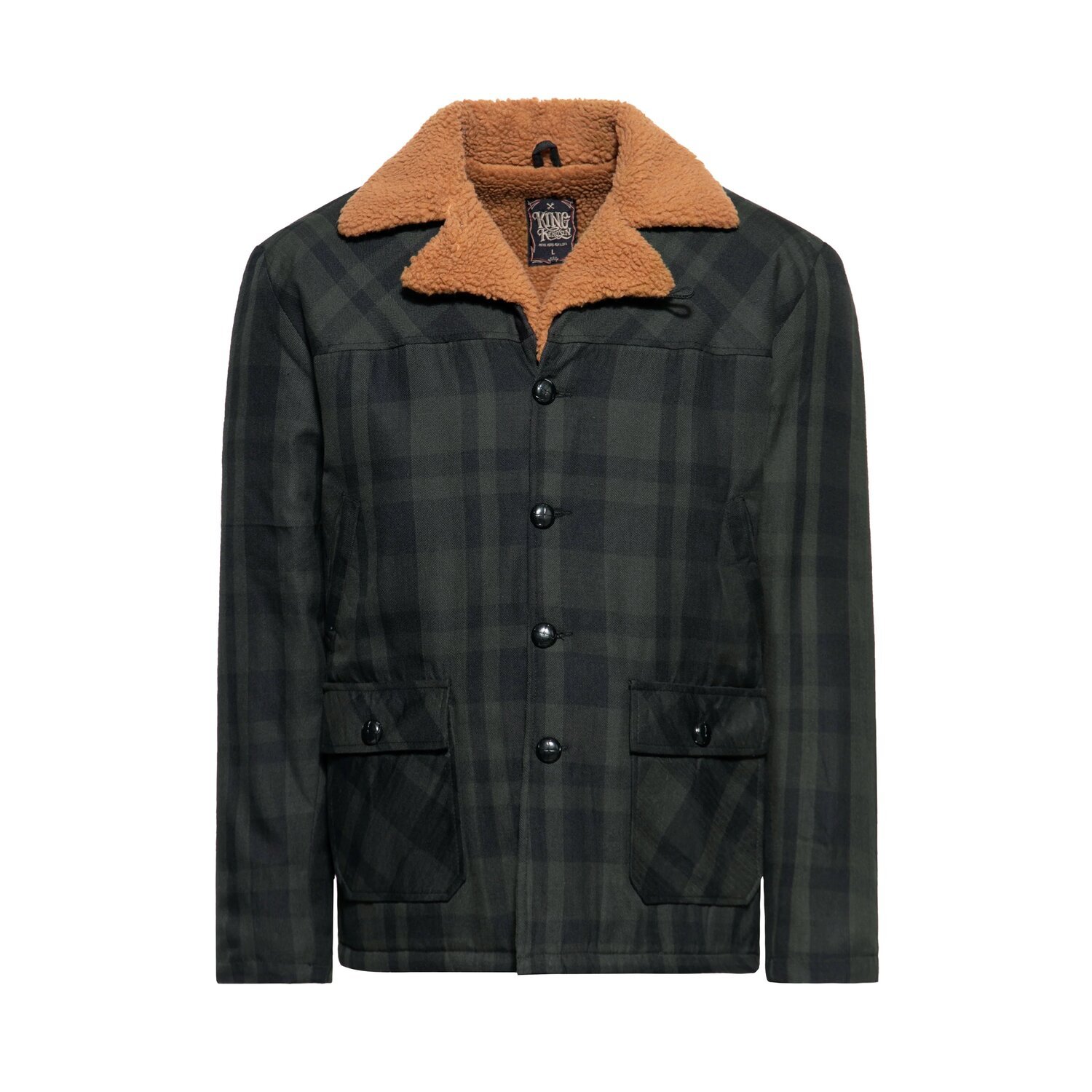 King Kerosin Karo Jacket black/olive, 2XL