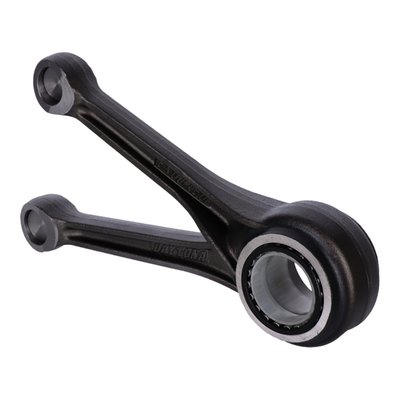 This assembly is not available from OEM.
Connecting rod assembly for 107 (stock 4.375" stroke) and 114/117 (stock 4.500" stroke) M8 models.
Designed to be used as an OEM style reproduction replacement for the conrod assemblies used in OEM M8 engines.
Crankpin is secured with press-in plugs. Incl. connecting rods with OEM style tapered tapered small ends, crankpin, crankpin press-in plugs, roller bearings and retainers.