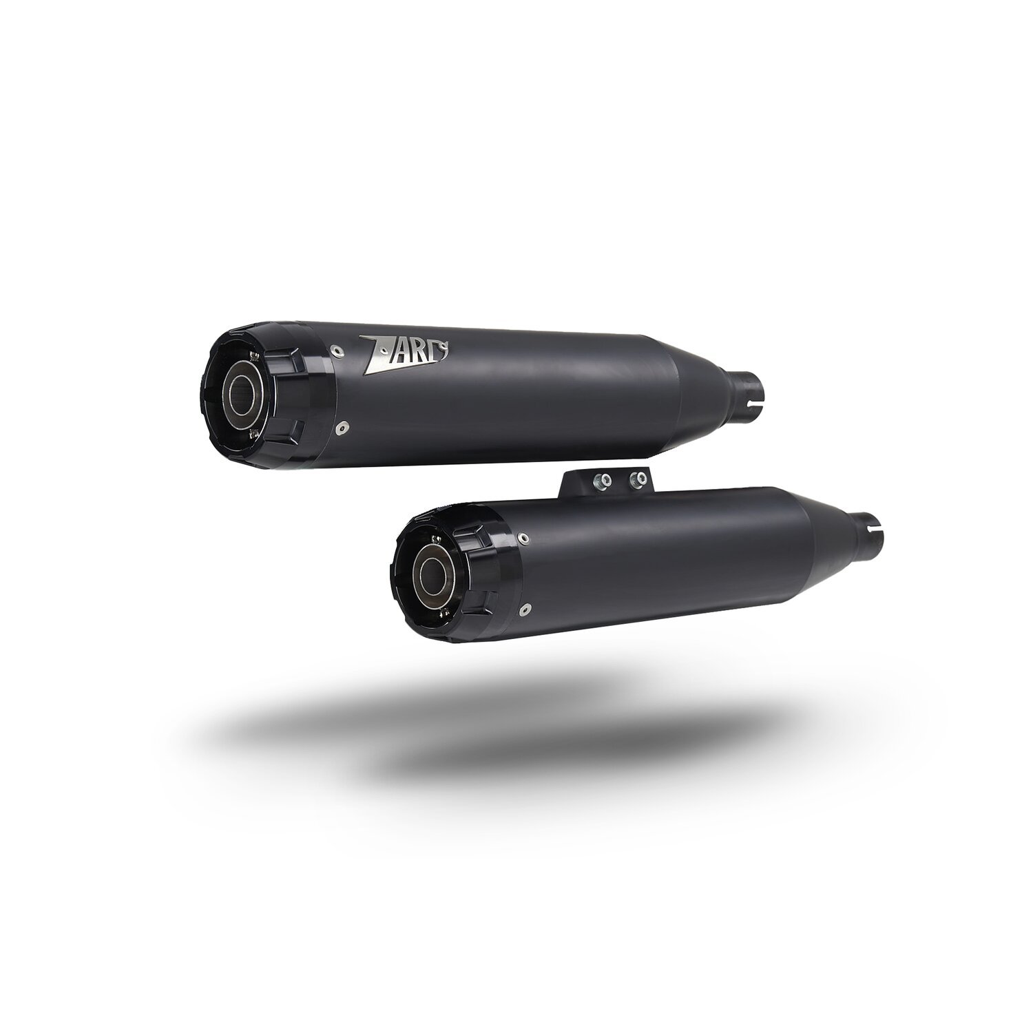 Zard, 'Overlapped' 2-2 slip-on mufflers. Matte black