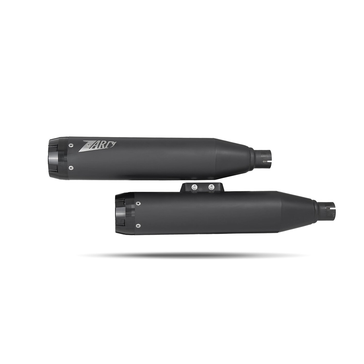 Zard, 'Overlapped' 2-2 slip-on mufflers. Matte black