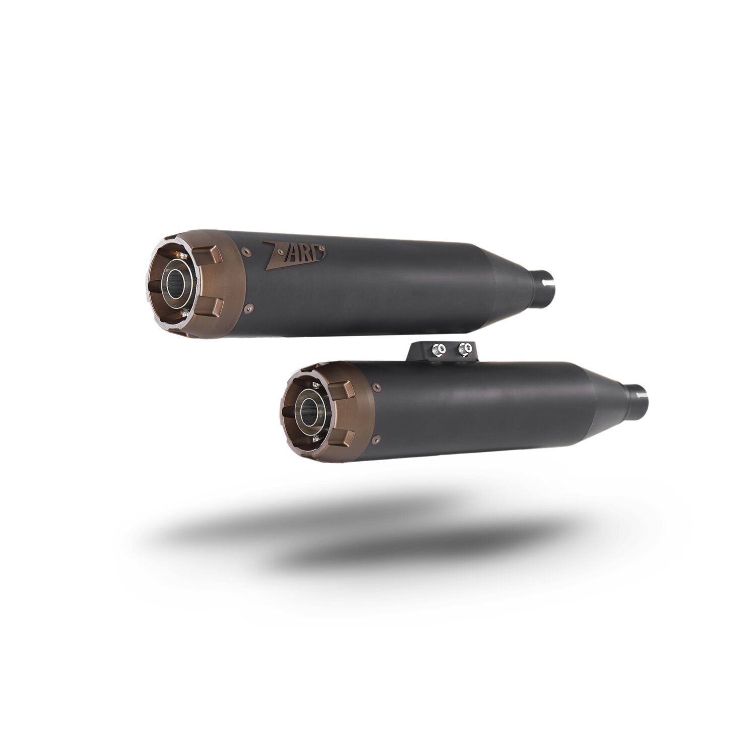 Zard, Slip-Ons Overlapped, Black, bronze, Matte