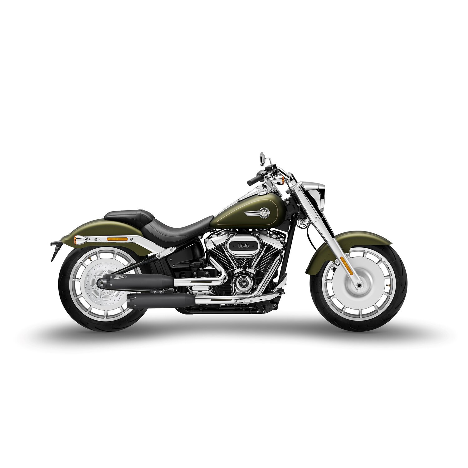 Zard, 'Overlapped' 2-2 slip-on mufflers, Black, matte