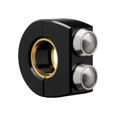 Black housing, with stainless steel switches, for both 1" (25.4mm) and 22mm diameter handlebars. With 2 momentary micro push button switches. Great looks for virtually any custom application.
Note: Designed for use with relays.