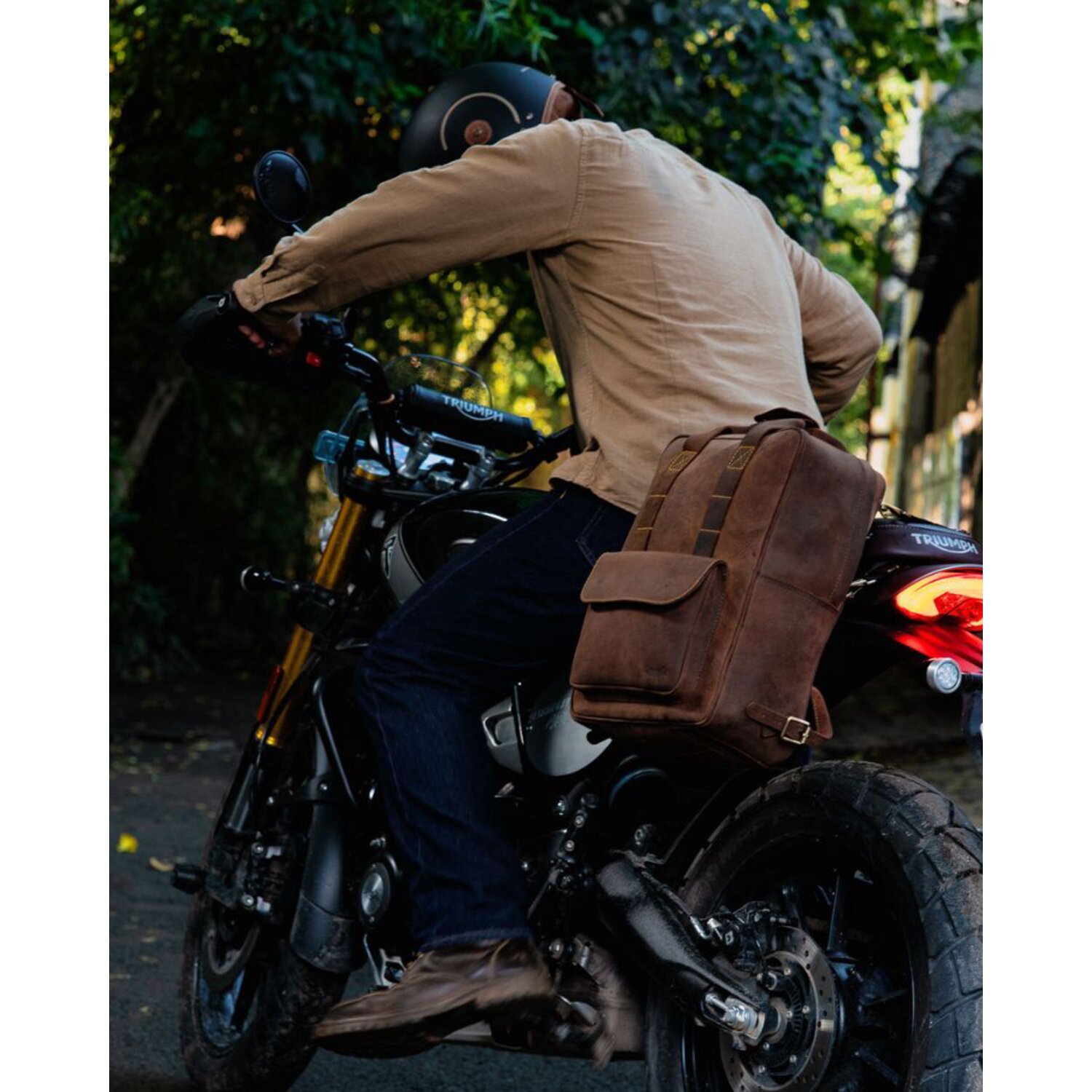 Trip Machine Eastwood backpack tobacco, Brown