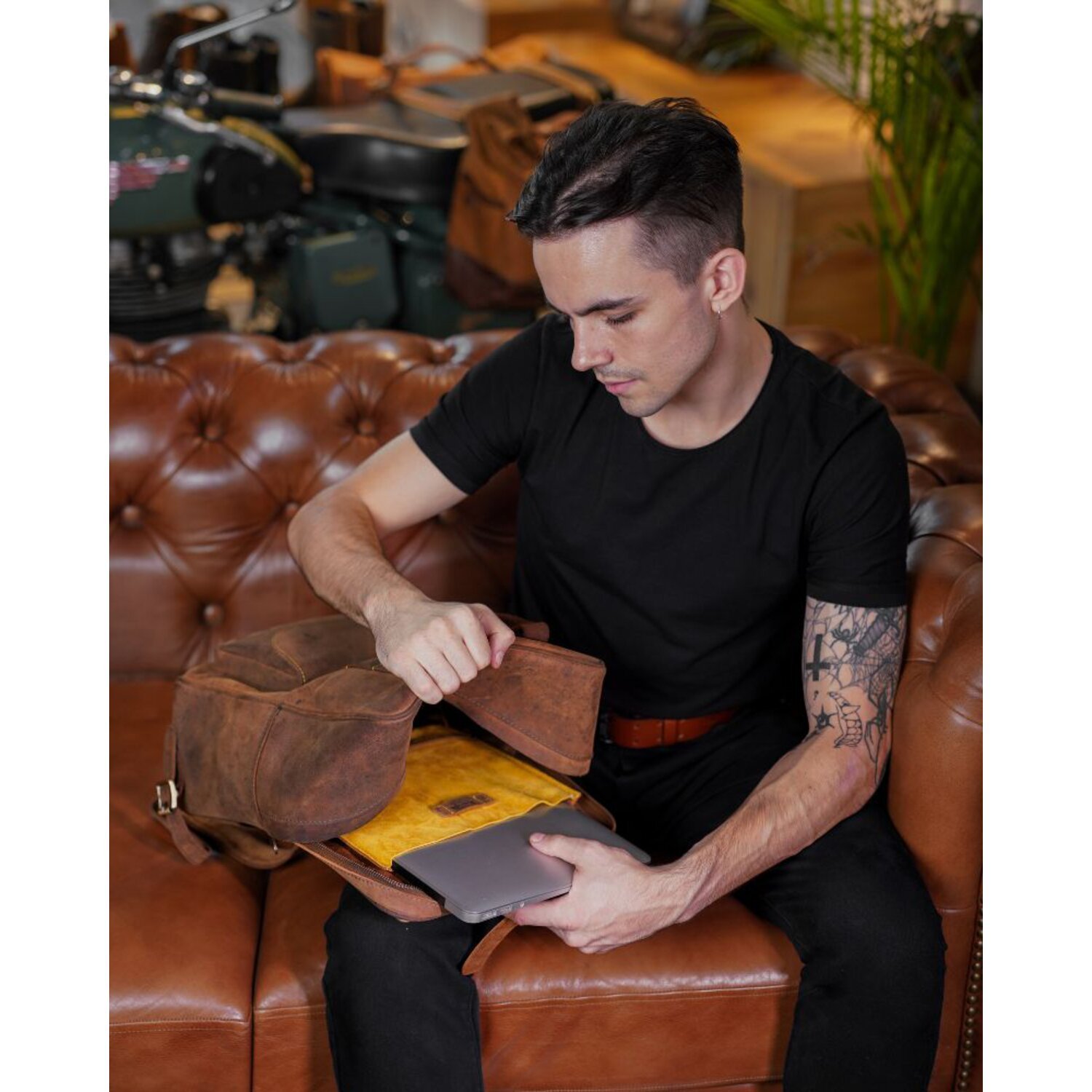Trip Machine Eastwood backpack tobacco, Brown