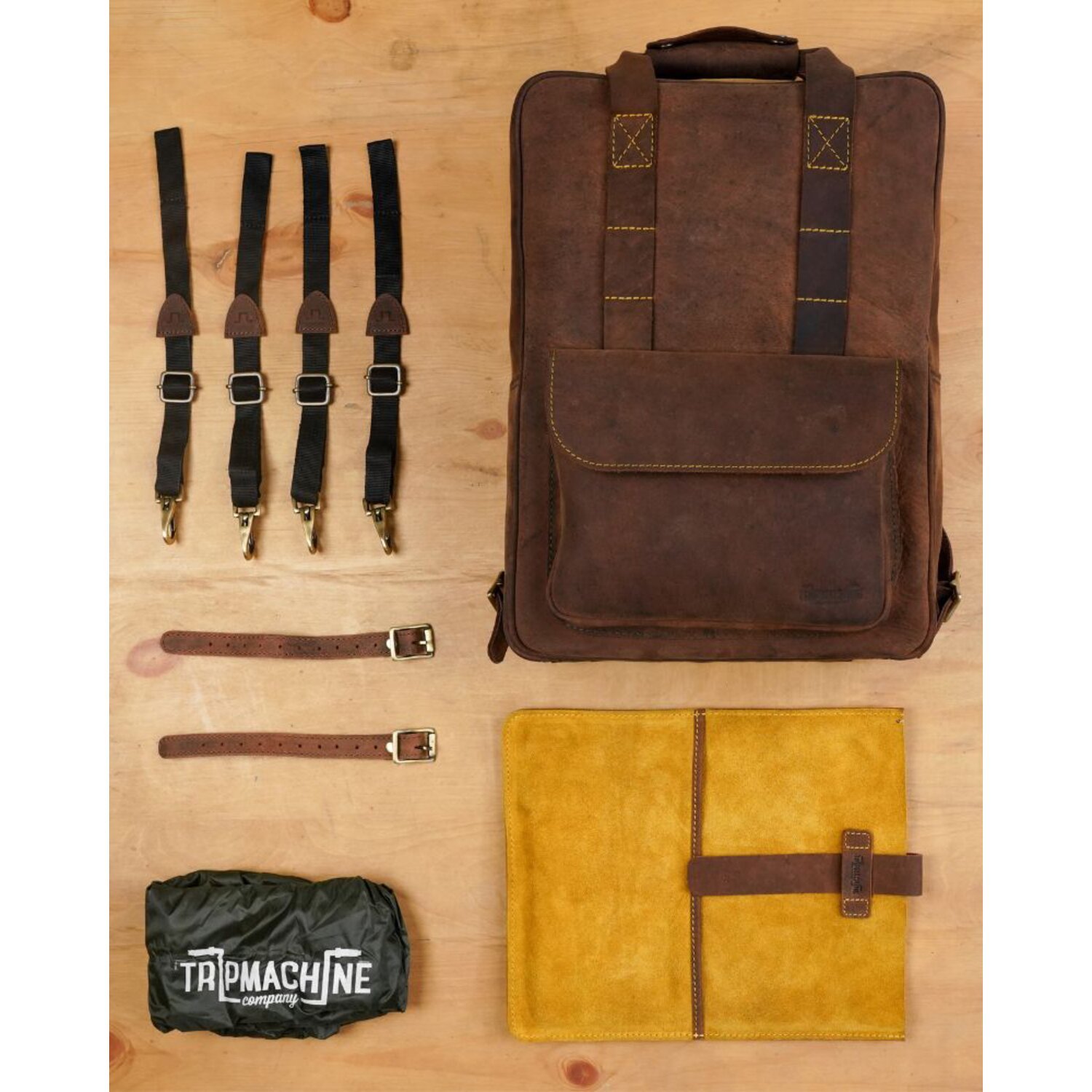 Trip Machine Eastwood backpack tobacco, Brown