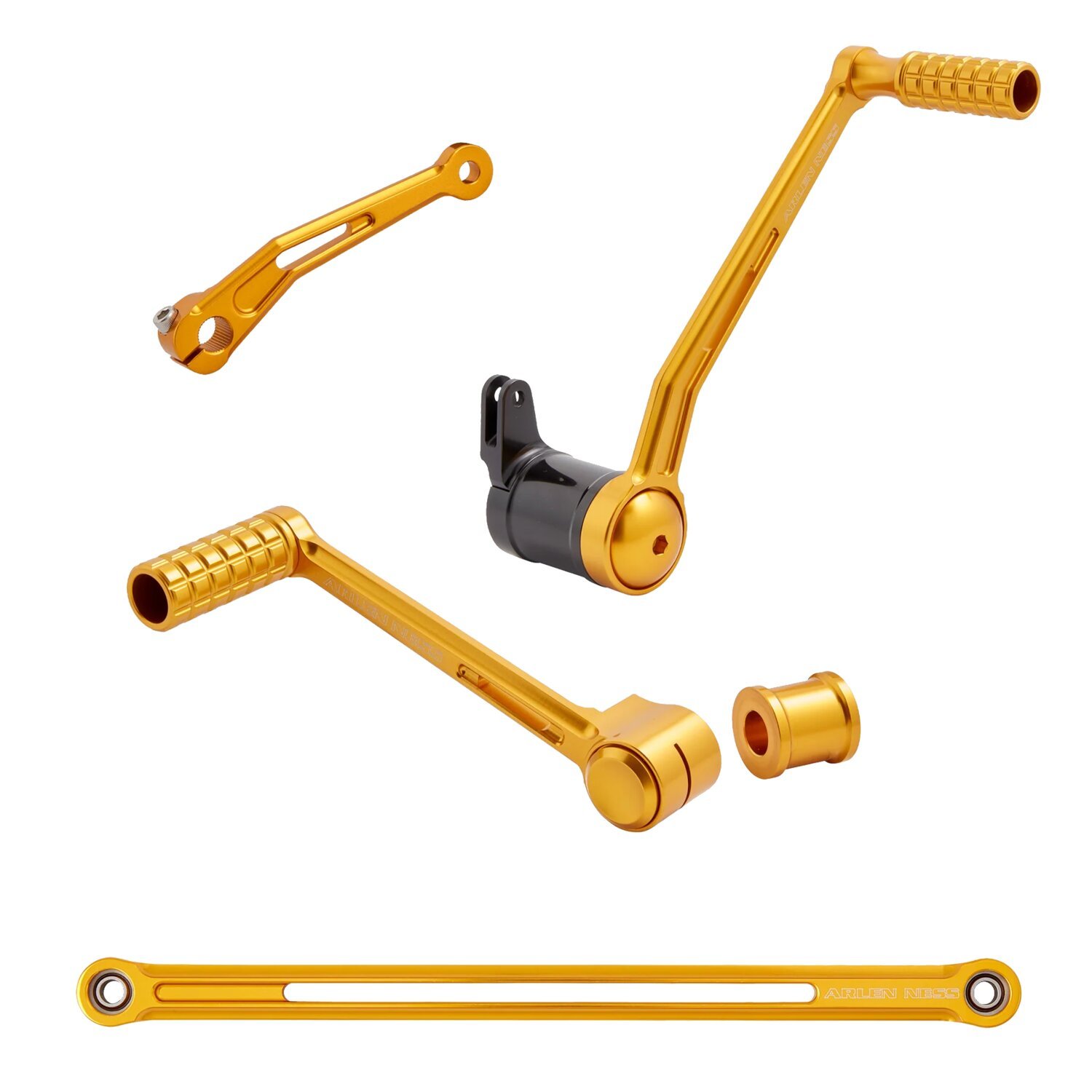 Arlen Ness, Speedliner Foot Control Kit, Gold