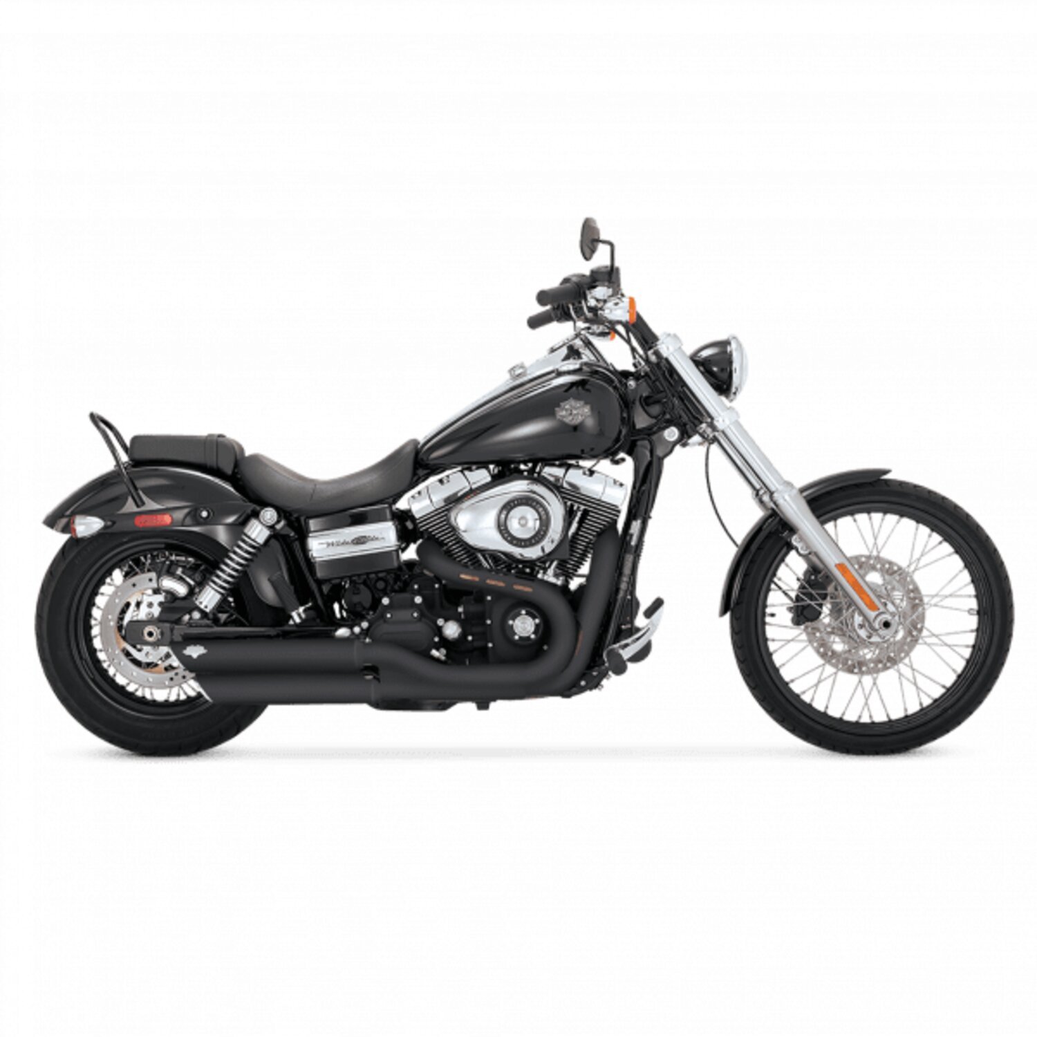 Vance & Hines, 3" Twin slash slip-on PCX mufflers, Black