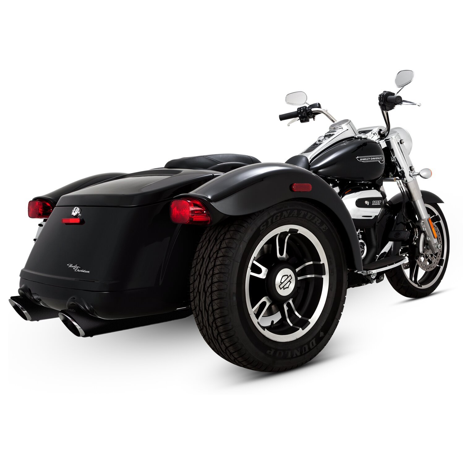 Vance & Hines, 4" Twin Slash Round slip-on mufflers