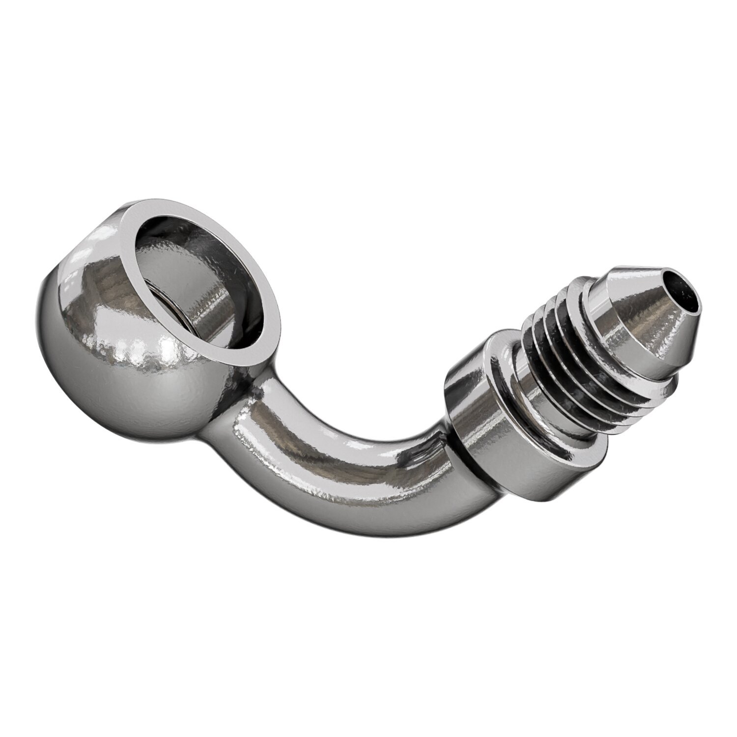 Goodridge Banjo fitting 7/16", 90 degrees, 11mm. SS