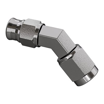 Used in combination with Goodridge Build-A-Line brake lines. These high polished stainless steel fittings are installed on one or both ends of brake lines.
Hose end fittings come with female 3/8"-24 AN-3 thread.