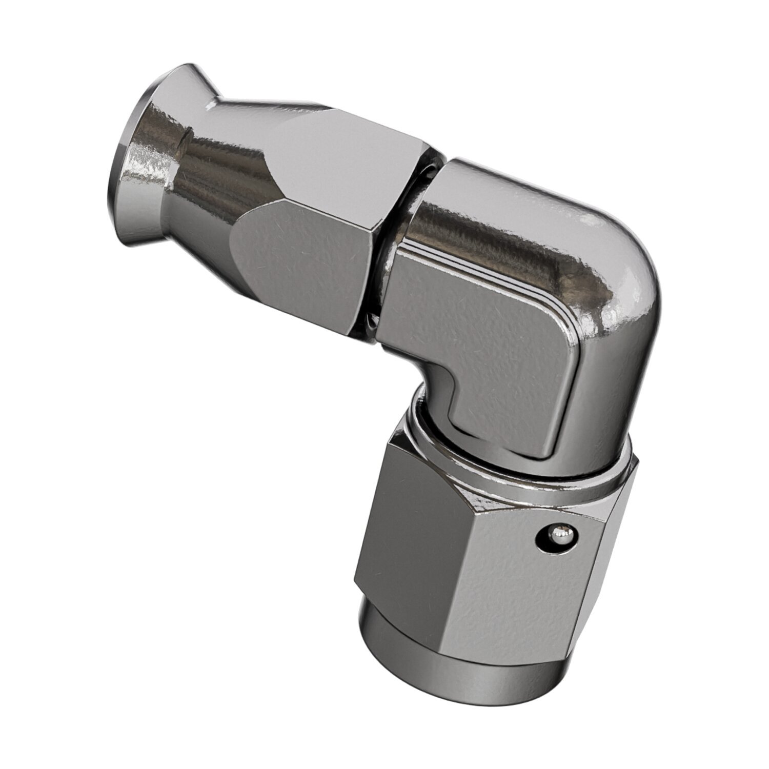 Goodridge, hose end 90 degree swept bend tube. SS