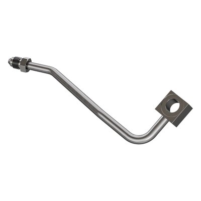 High polished stainless steel. ABS out to left hand caliper