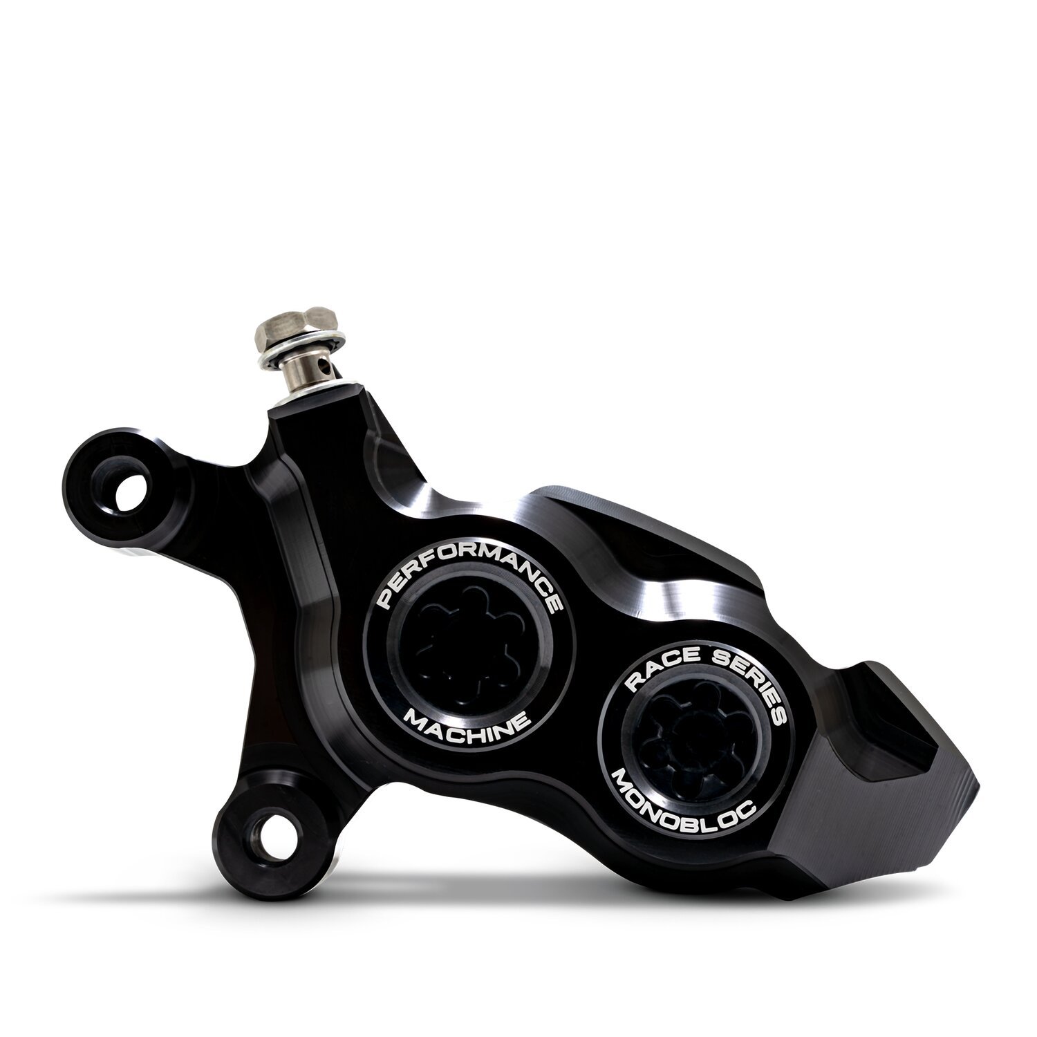 PM, Race Series 4-P Monobloc caliper. Left front, Black