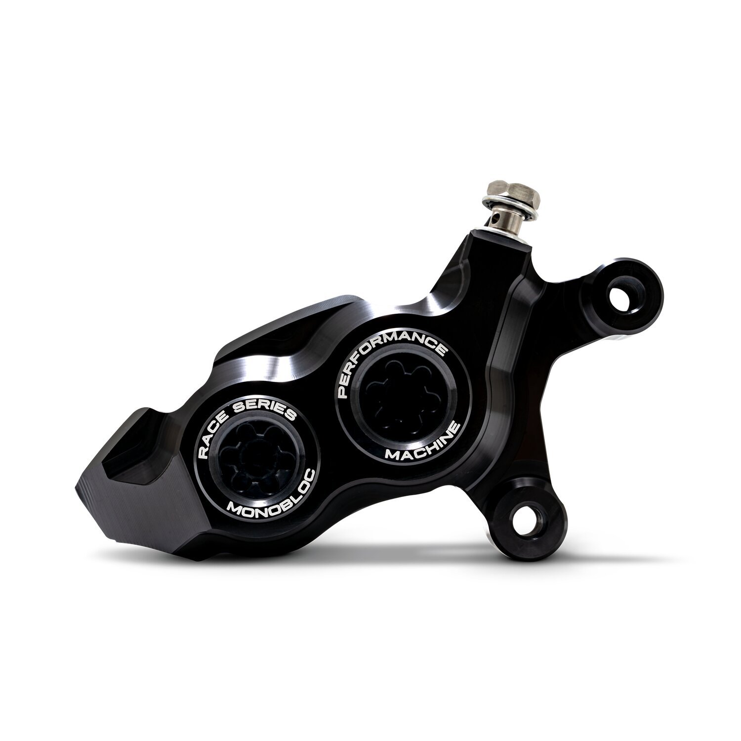 PM, Race Series 4-P Monobloc caliper. Right front, Black