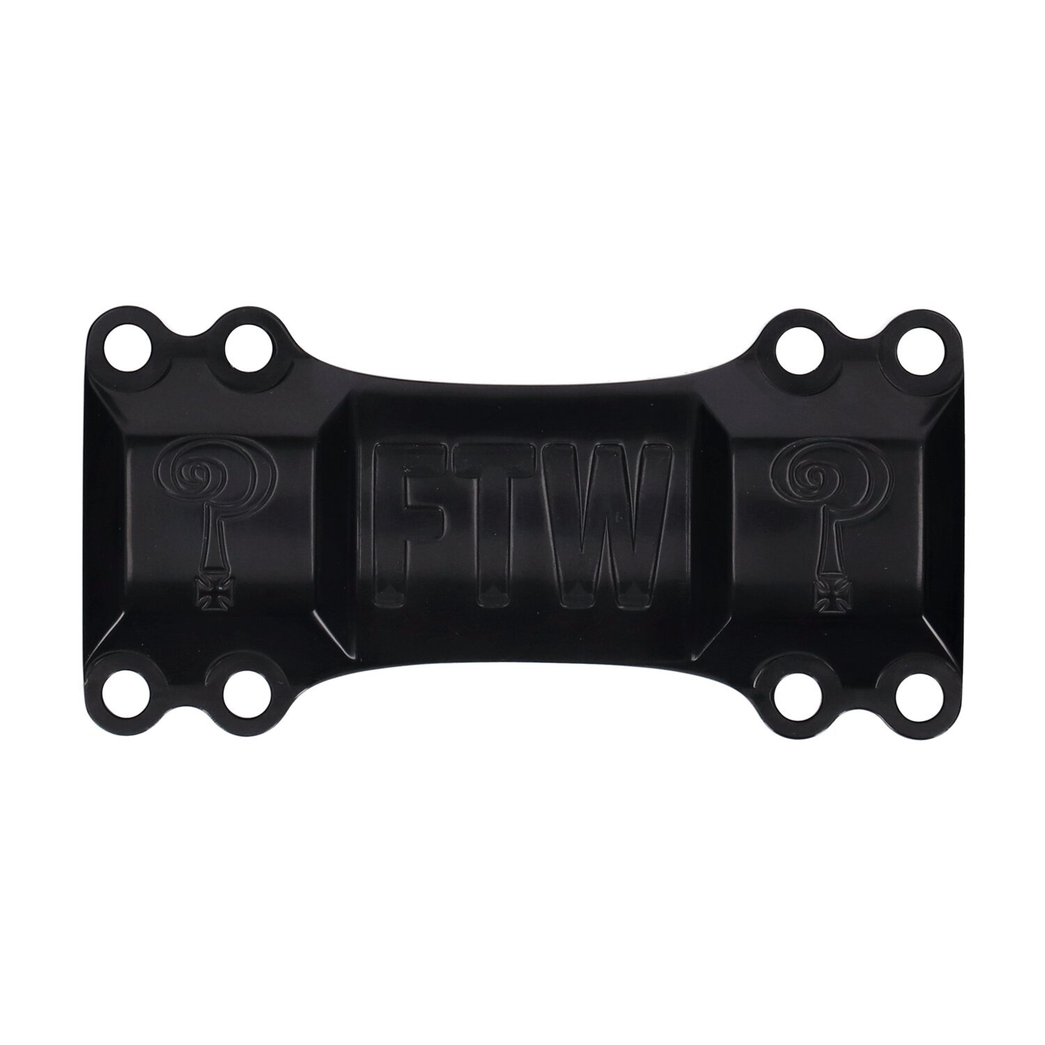Indian Larry, BK Brawler 10" Risers - Universal Top Clamp, Black, Anodized