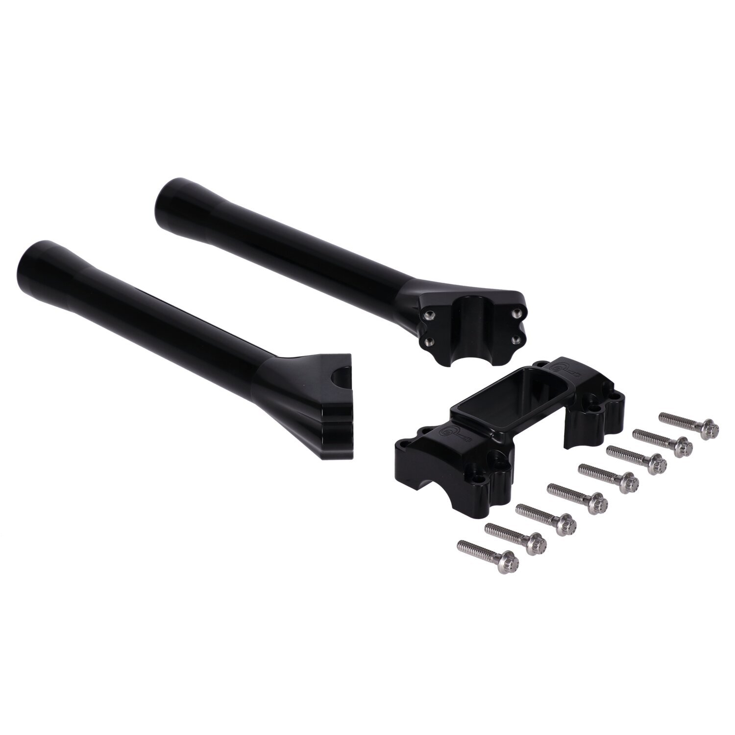 Indian Larry, M8 Softail BK Brawler risers 10, Black, Anodized